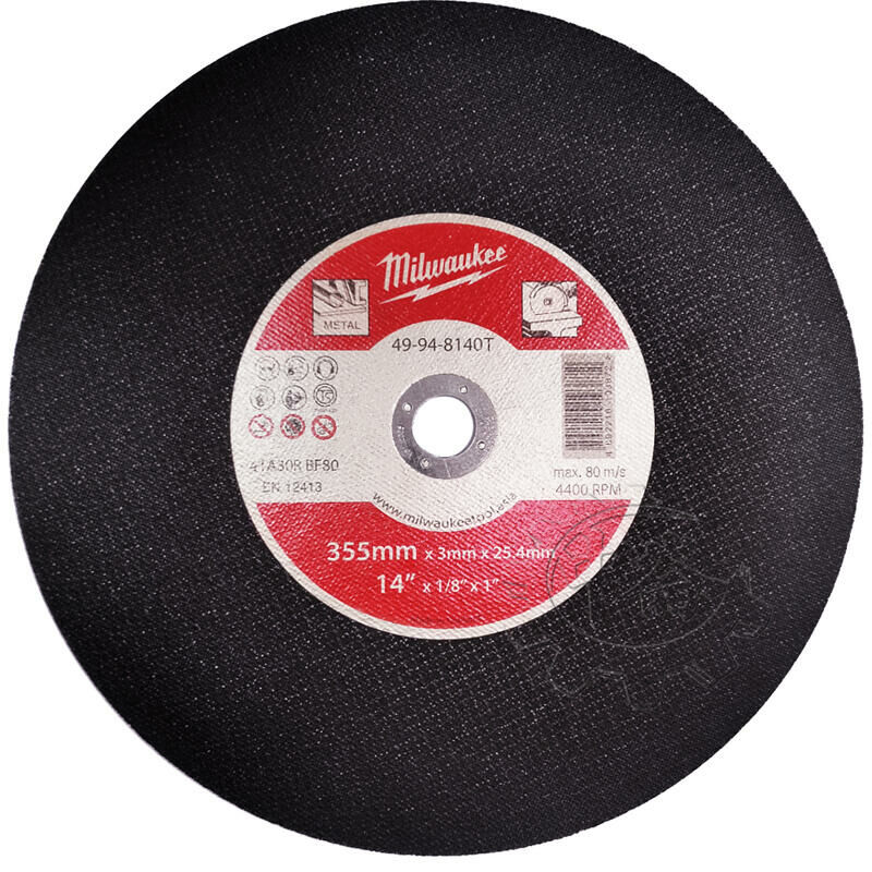 ＊中崙五金【附發票】美沃奇 14吋砂輪片 49-94-8140T(3mm)/49-94-8150T(2.5mm) 單片