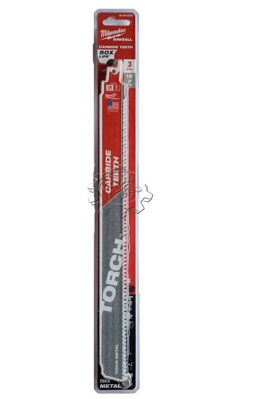 ＊中崙五金【附發票】Milwaukee 美沃奇 12" 鎢鋼鐵工鋸片 7TPI 48-00-5303