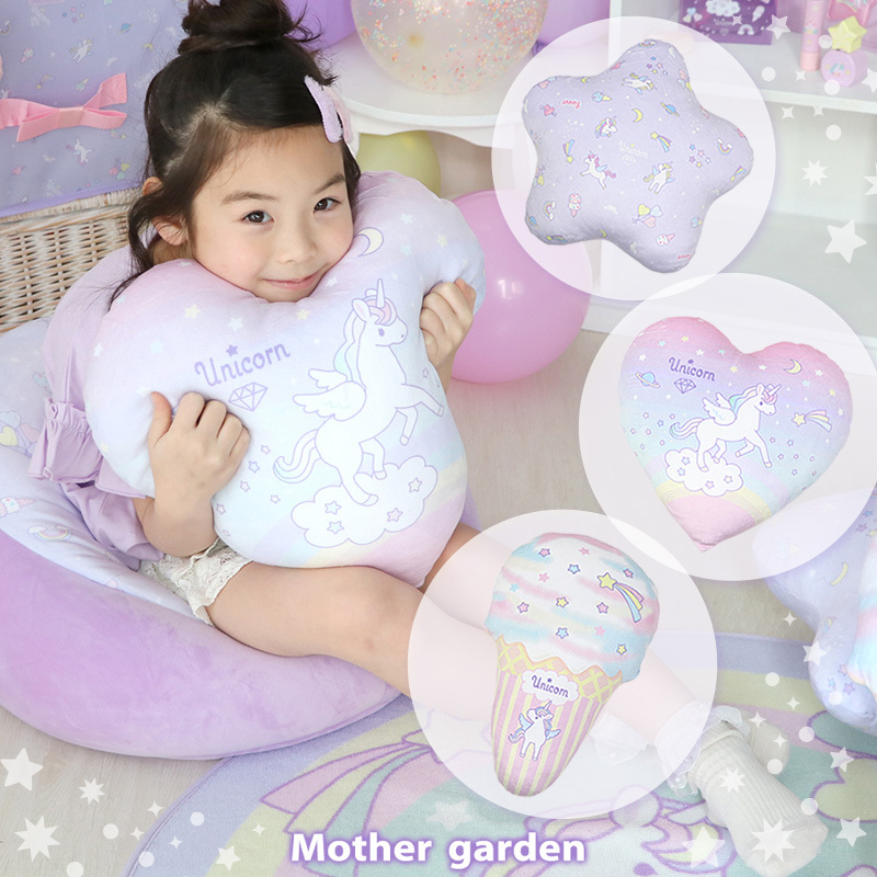 【日本Mother Garden】靠墊 獨角獸 冰淇淋