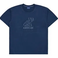 [S] ADLV STAR A LOGO PIGMENT WASHING SHORT SLEEVE T-SHIRT NAVY, ADLV23FW-SSLAPG-NVY (SAV294)