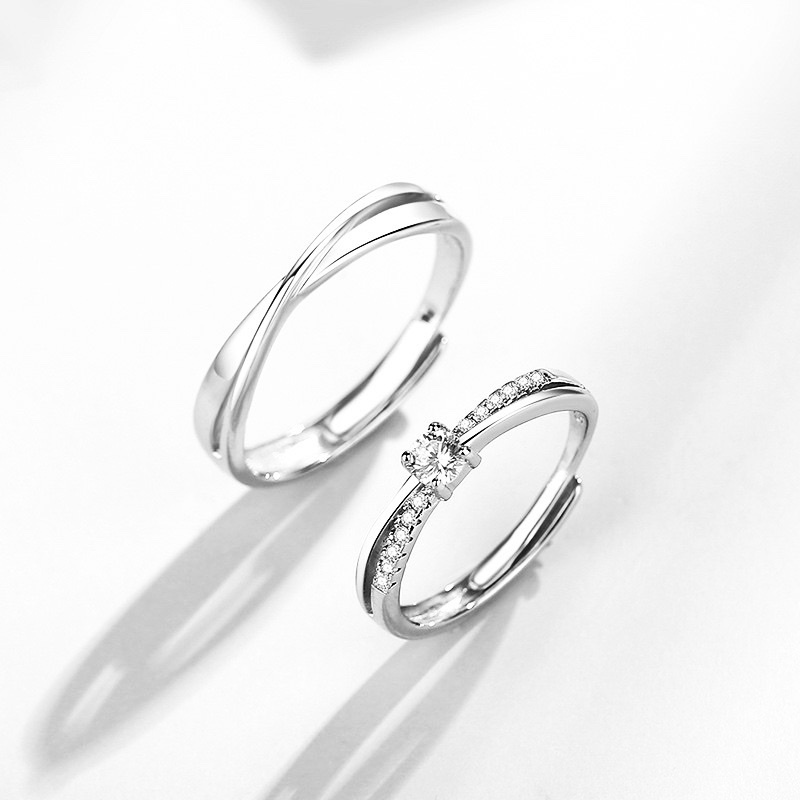 「愛存在🫶 」情侶戒指💍 ｜S925純銀或鍍銀｜活口對戒｜免費刻字✒️｜