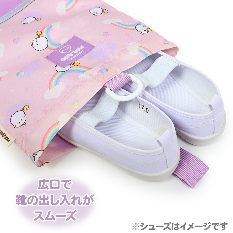 MOLANG萌浪兔 鞋袋 彩虹繪