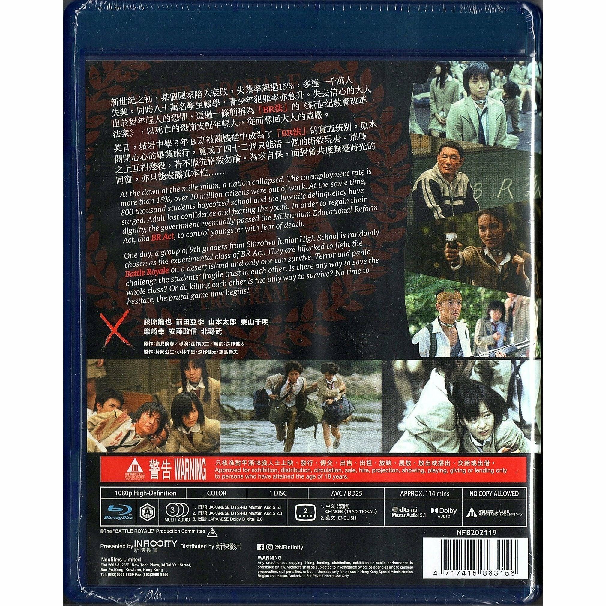 Battle Royale (2000) (4K Restored Version) (Blu-ray)
