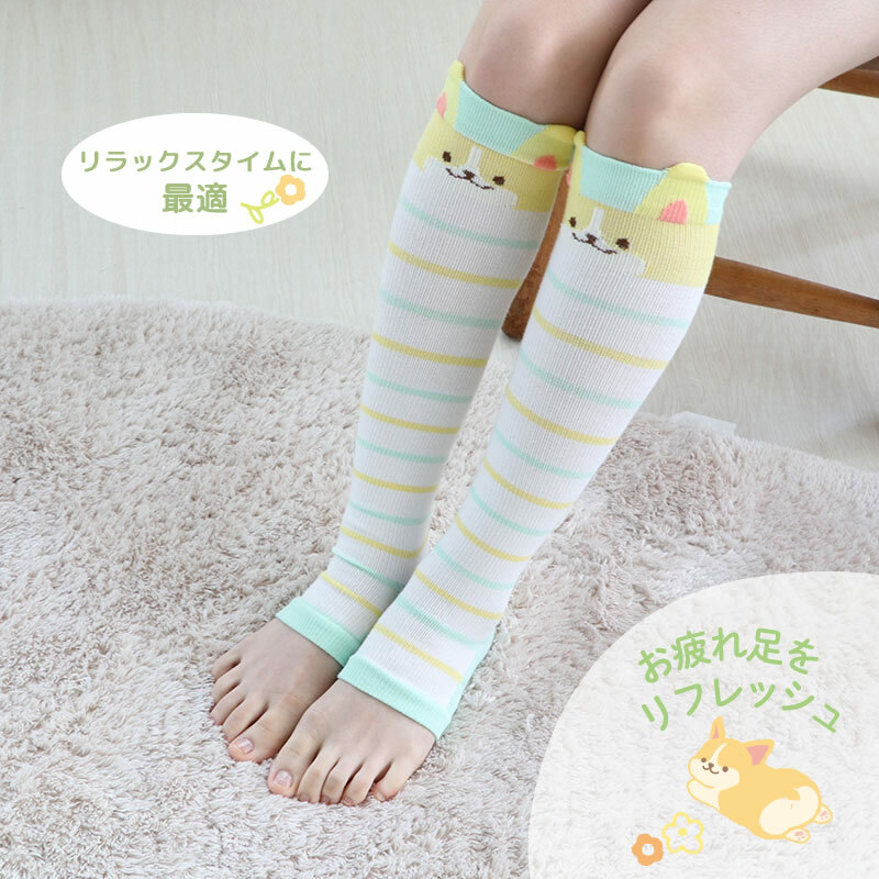 【日本Mother Garden】柯基犬長筒襪