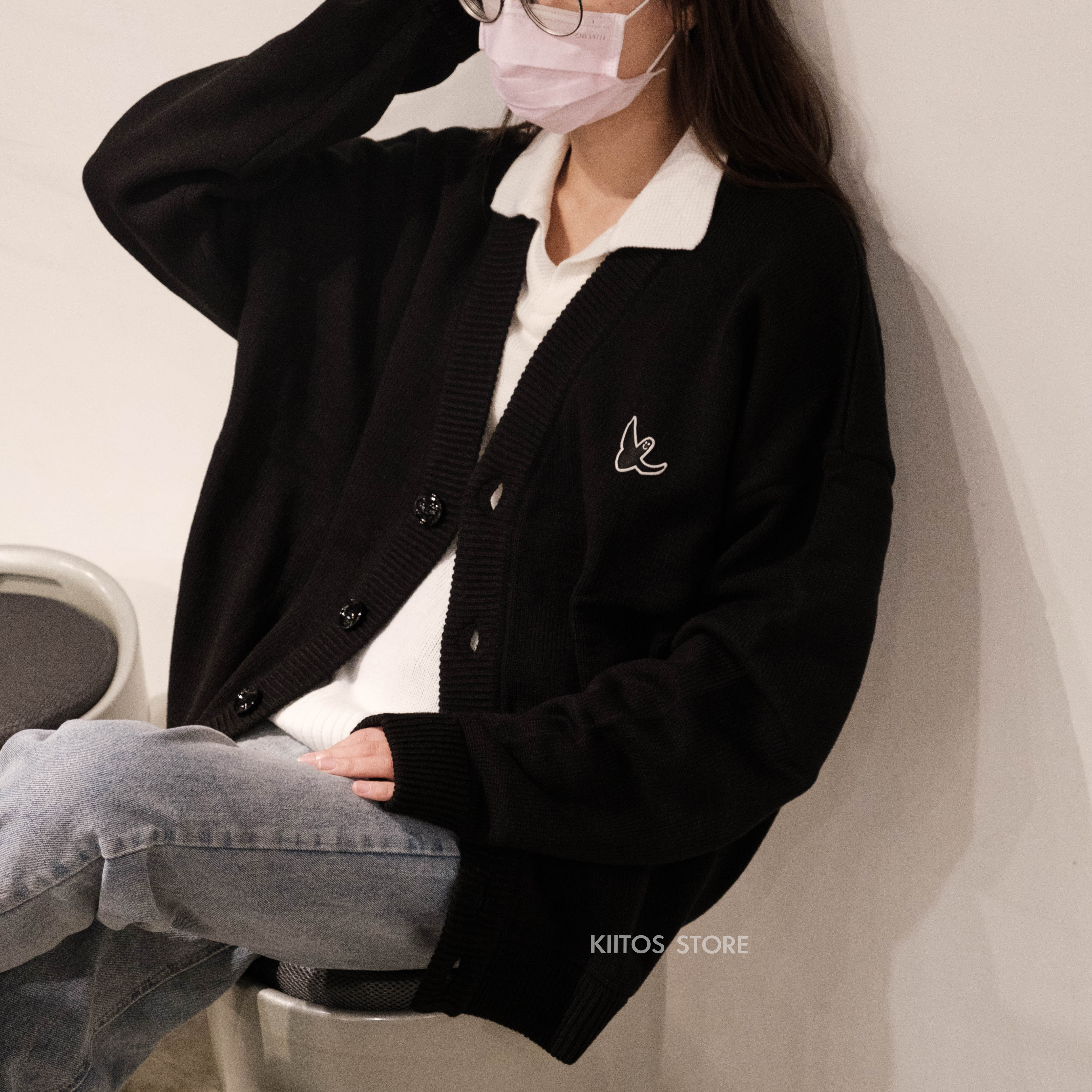 ダウンジャケット・コート Mark Gonzales WOMENS ANGEL CROPPED PUFFER DOWN JACKET WOMENS ANGEL CROPPED PUFFER DOWN JACKET - BLUE - 마크
