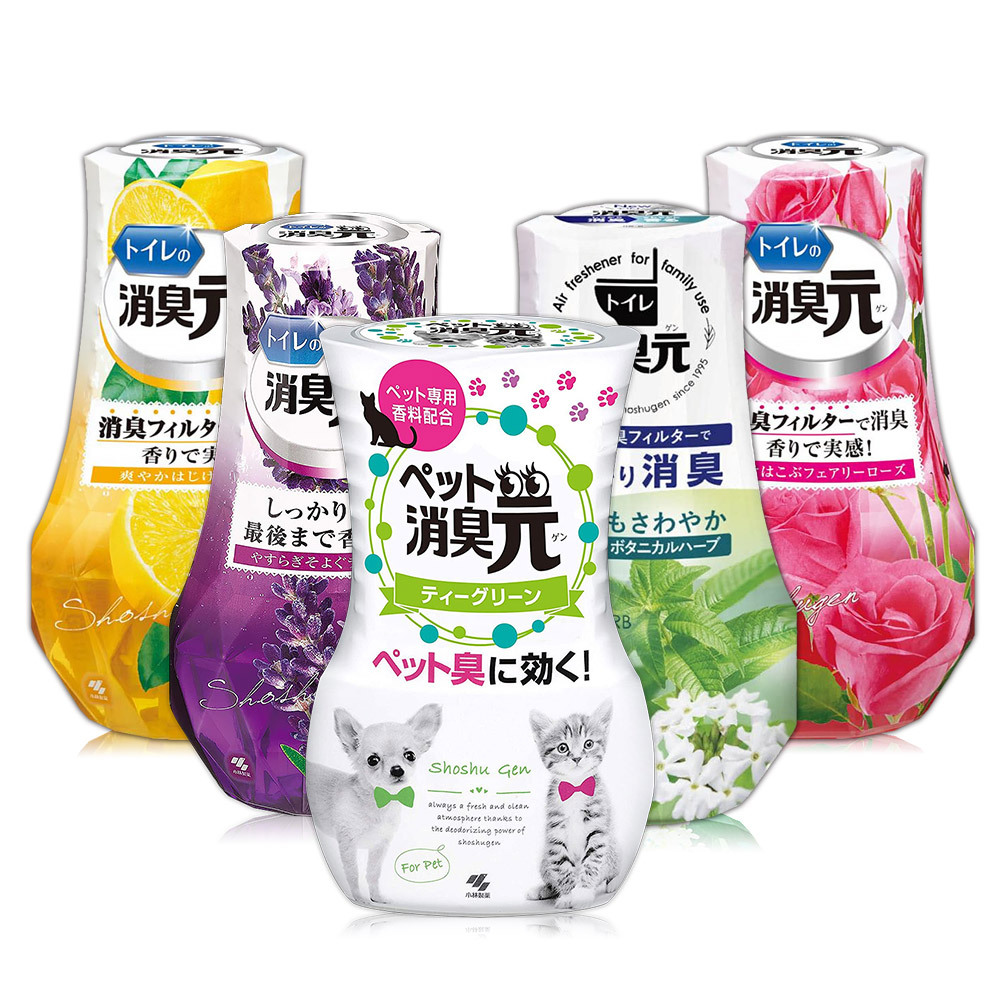 日本小林製藥芳香除臭劑 400ml( 綠意花香/繽紛玫瑰/鮮摘檸檬/紫色薰衣草/寵物專用)