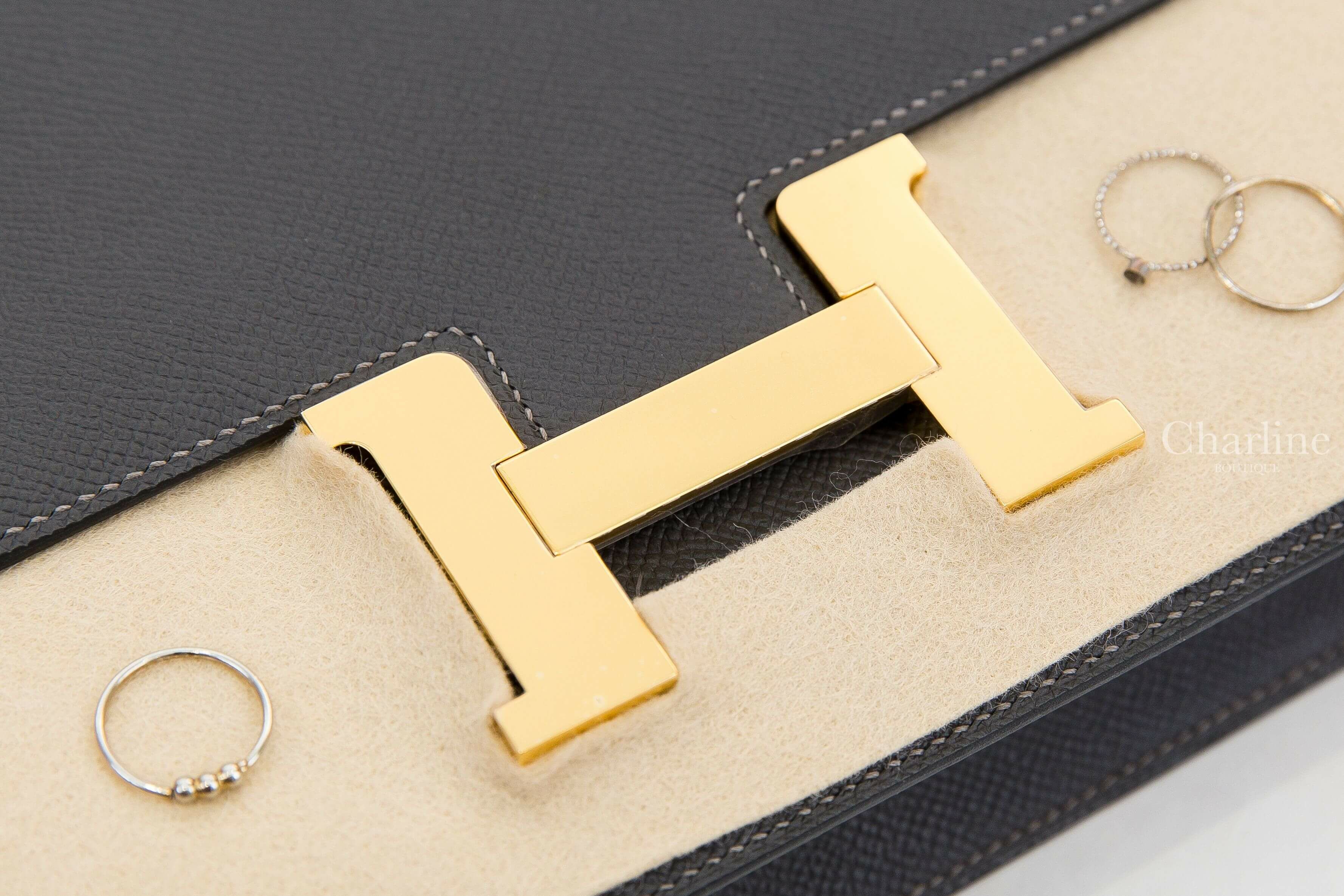 Hermès Constance III 24cm 88 Graphite Epsom 石墨灰金釦鏡面款