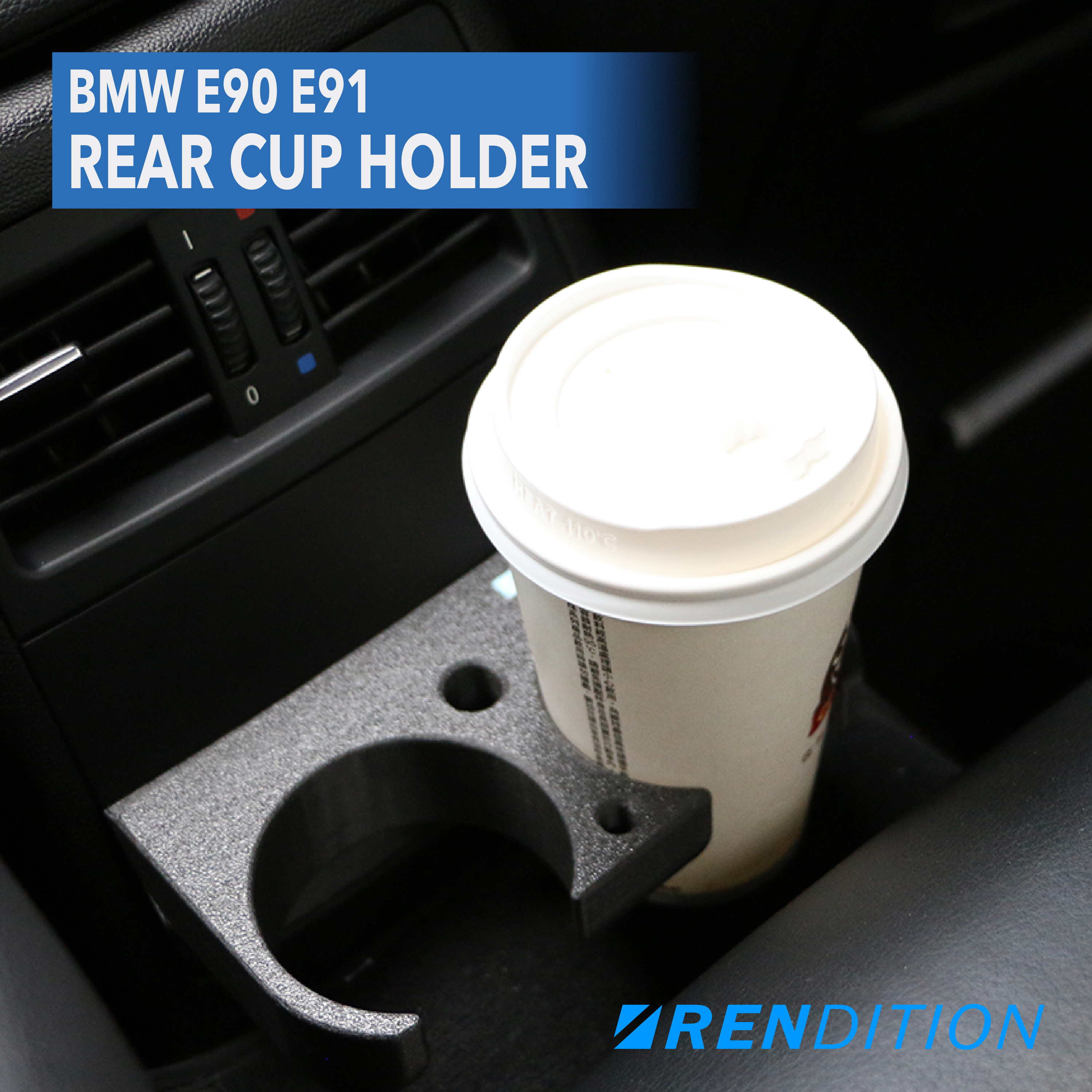 BMW E90 E91 REAR CUP HOLDER