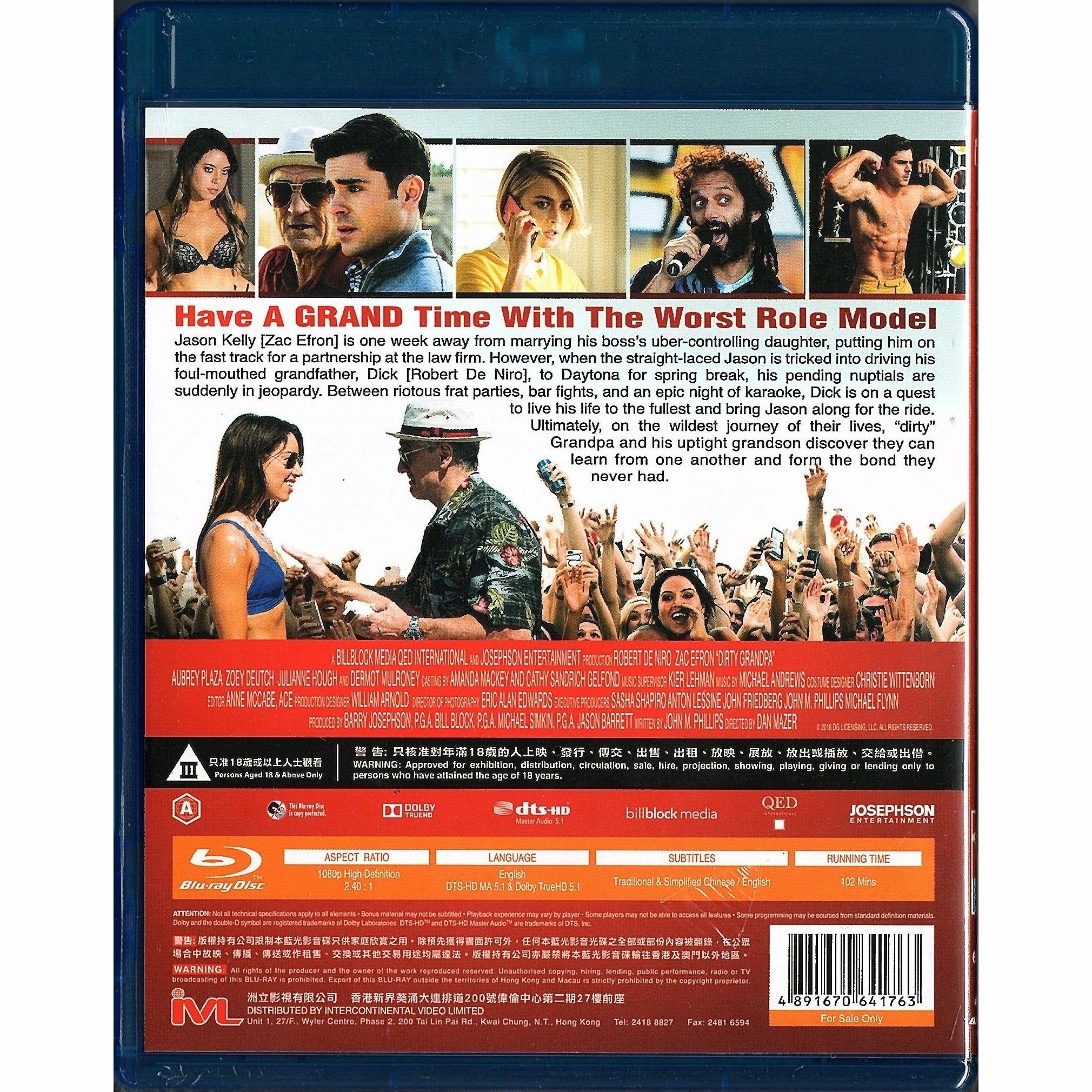Dirty Grandpa (Blu-ray) (Hong Kong Version)