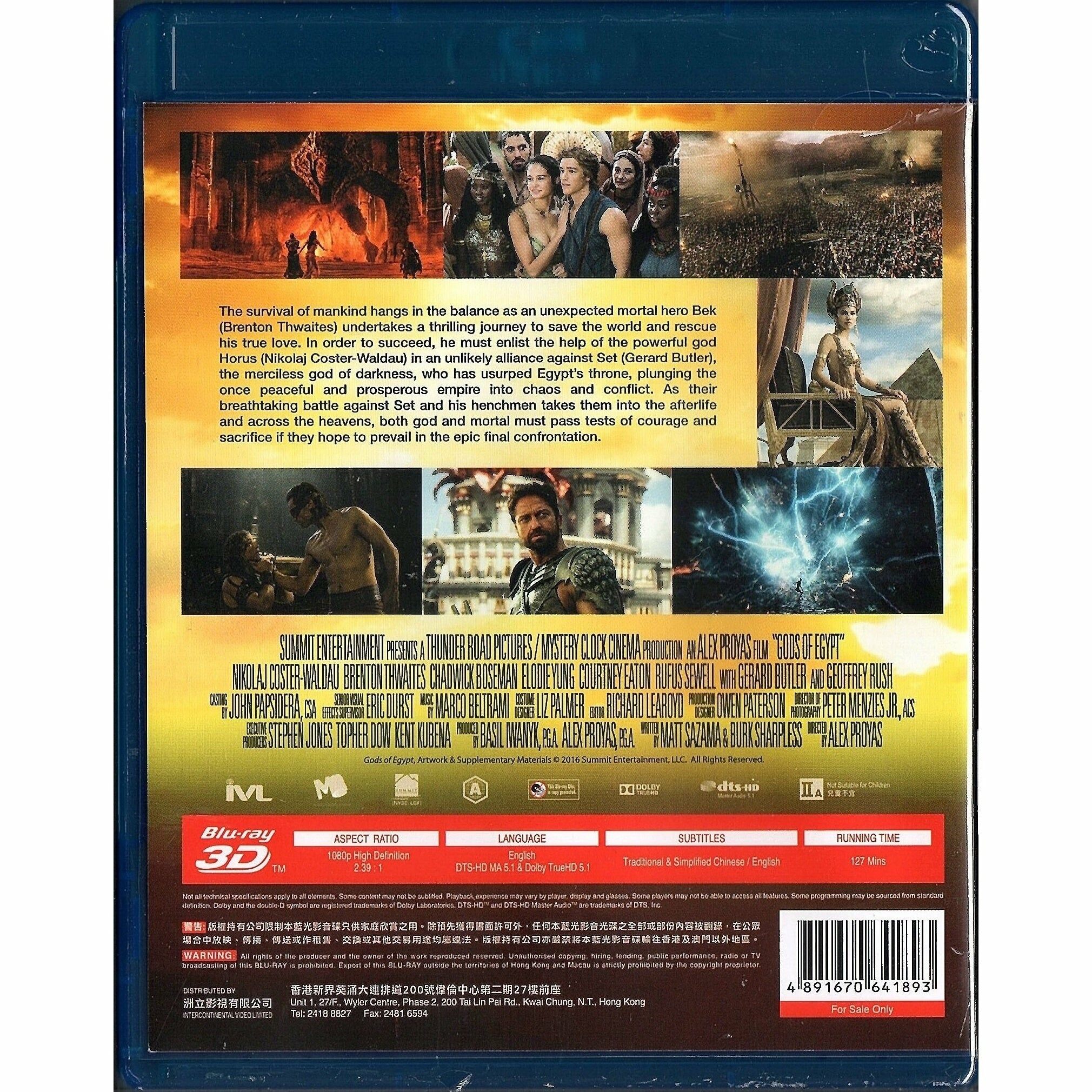 Gods of Egypt (Blu-ray) (Hong Kong Version)