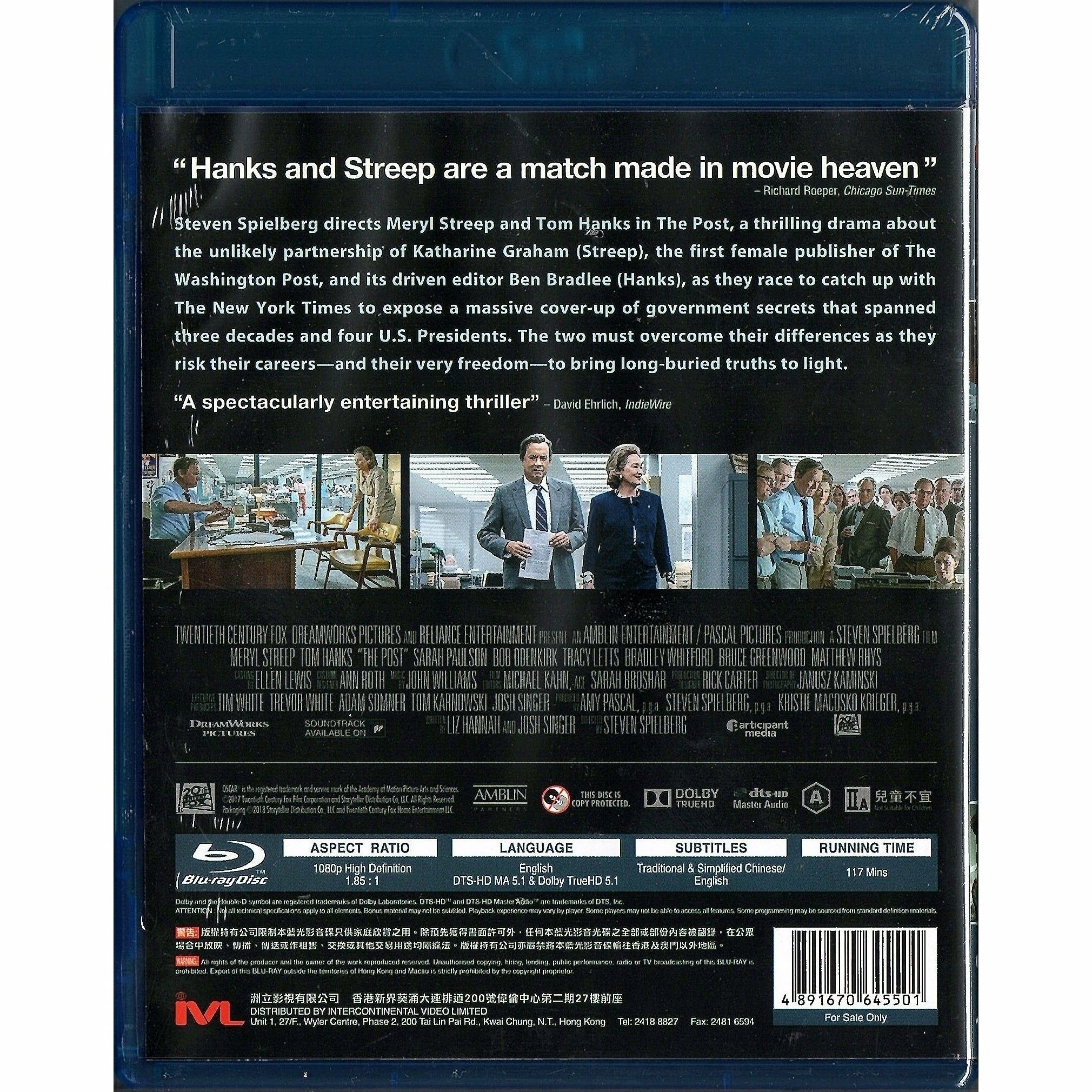 Post, The (Blu-ray) (Hong Kong Version)