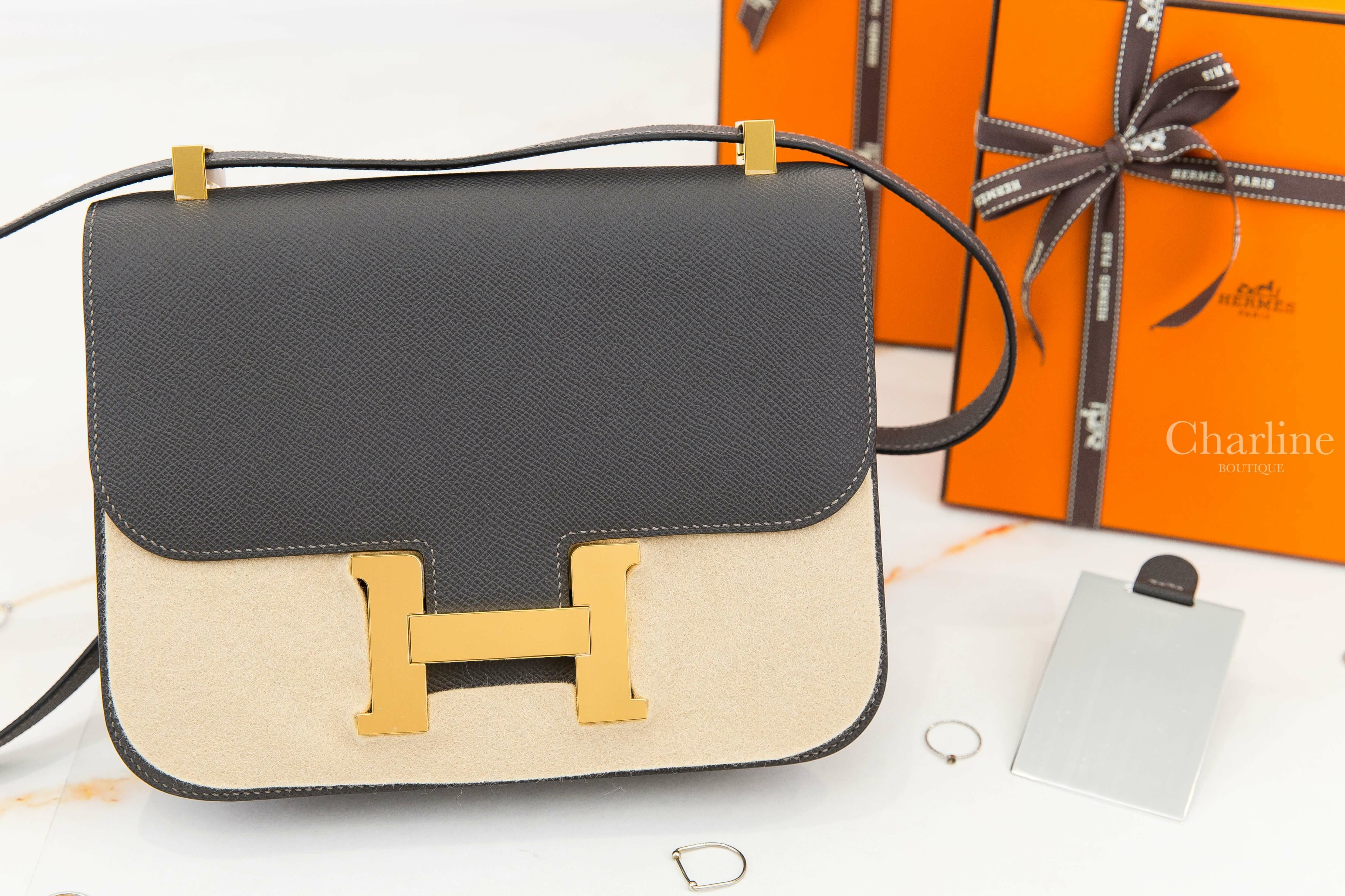 Hermès Constance III 24cm 88 Graphite Epsom 石墨灰金釦鏡面款