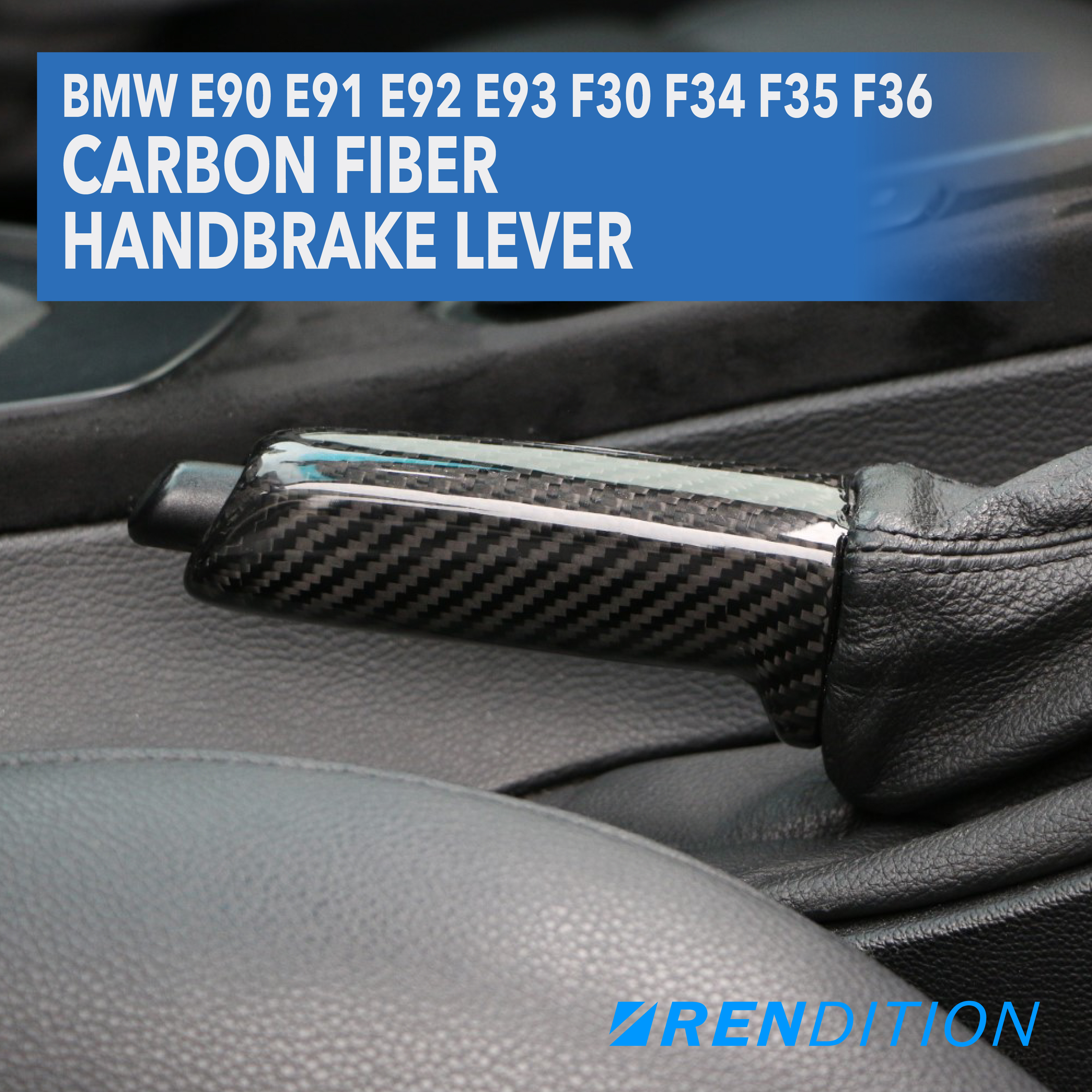 BMW E90 E91 E92 E93 F30 F34 F35 F36 CARBON FIBER HANDBRAKE LEVER