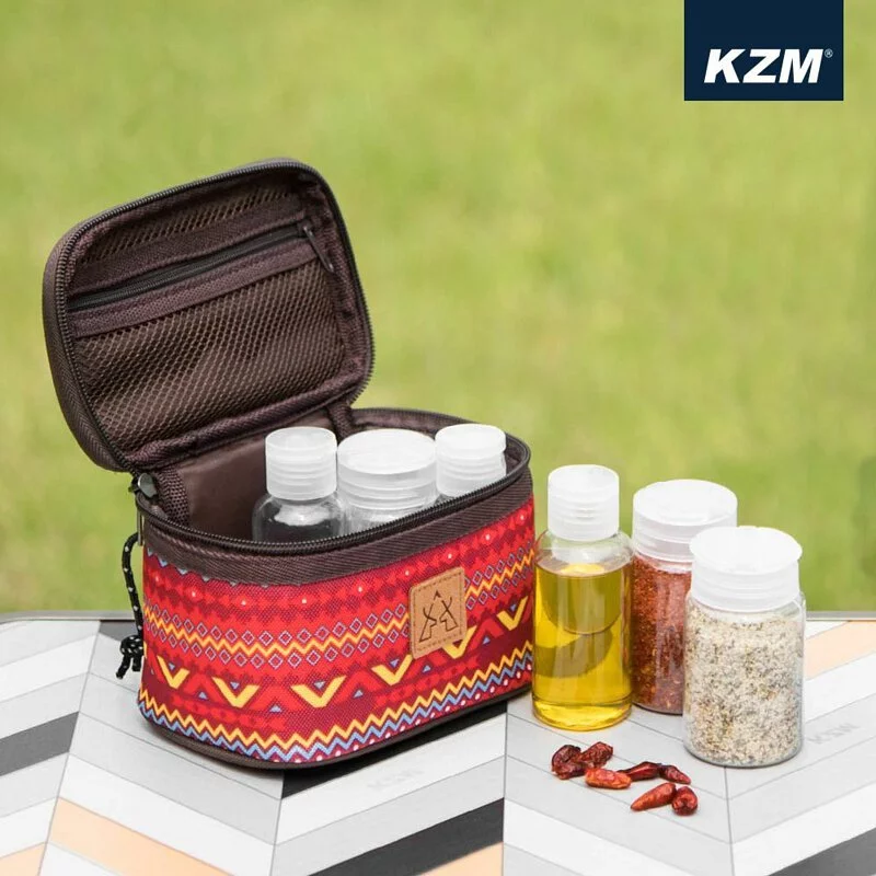 KAZMI 經典民族風調味料收納袋/S-紅色