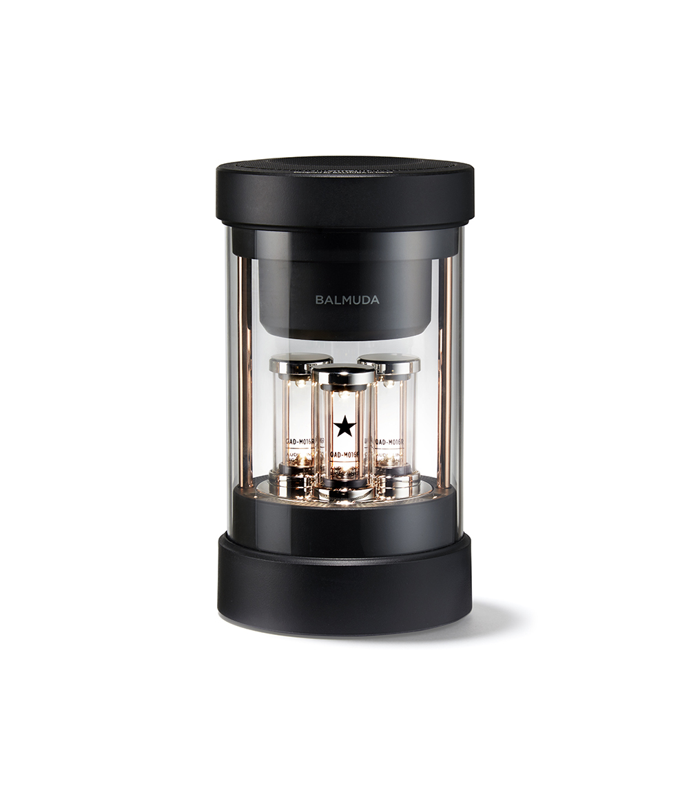 【付属品・箱あり】BALMUDA The Speaker BALMUDA - BALMUDA The Speaker black 箱 付属品付の通販 by ひ