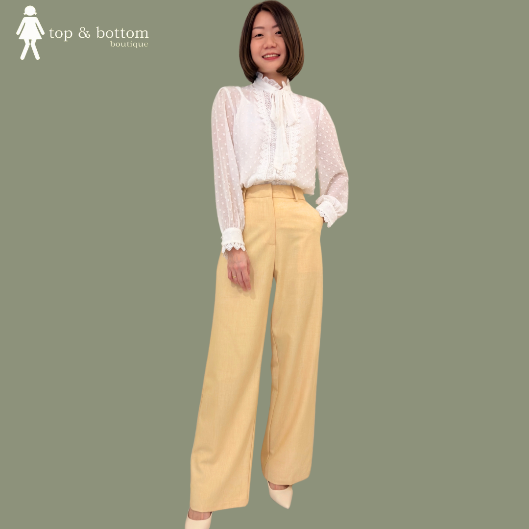 DOTTED LACE DETAILED BLOUSE WITH INNER