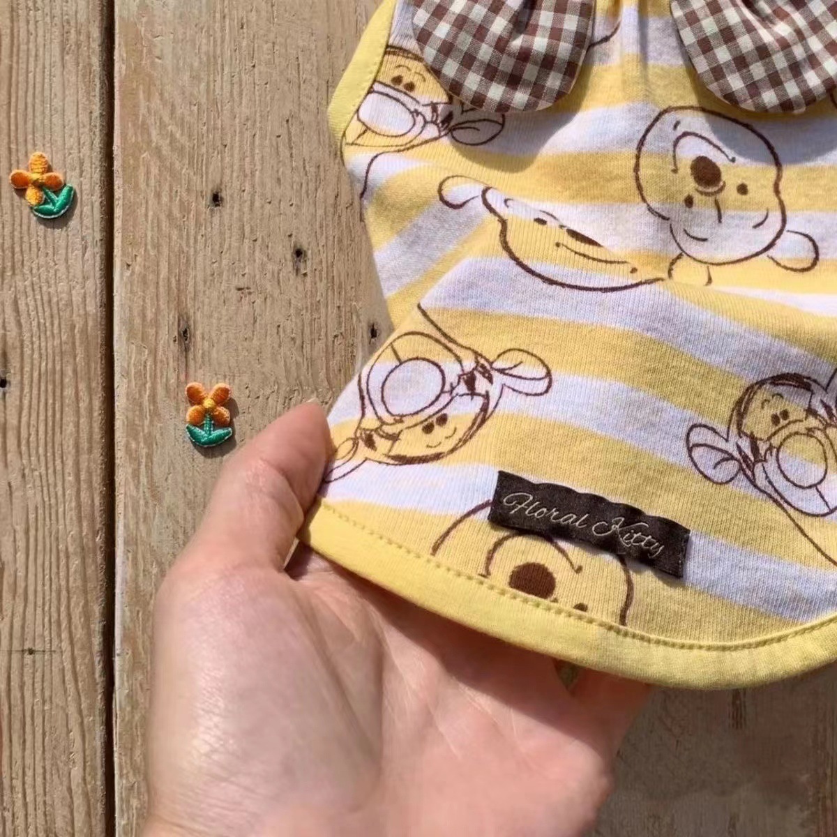 宠物衣服 长耳朵维尼熊背心