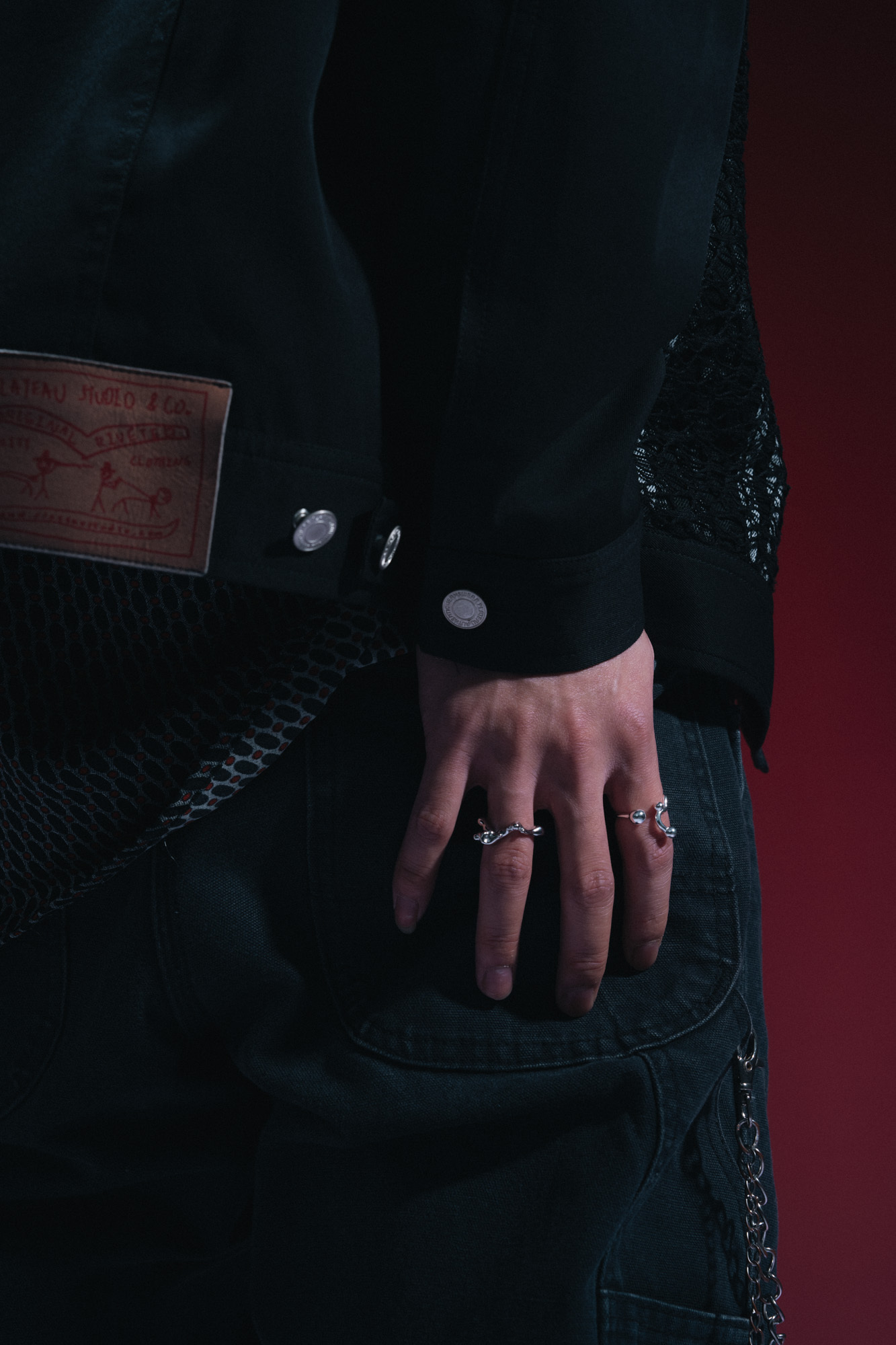 【BLUZ】參心．流狀線型戒指