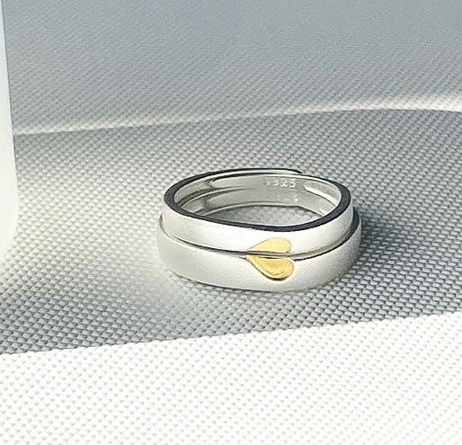 「餘生有你🤗」情侶戒指💍 ｜S925純銀或鍍銀｜活口對戒｜免費刻字✒️｜
