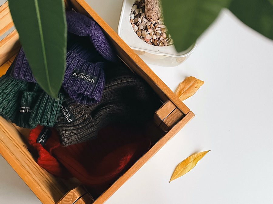 Mont-Bell 羊毛 羅紋針織 毛帽