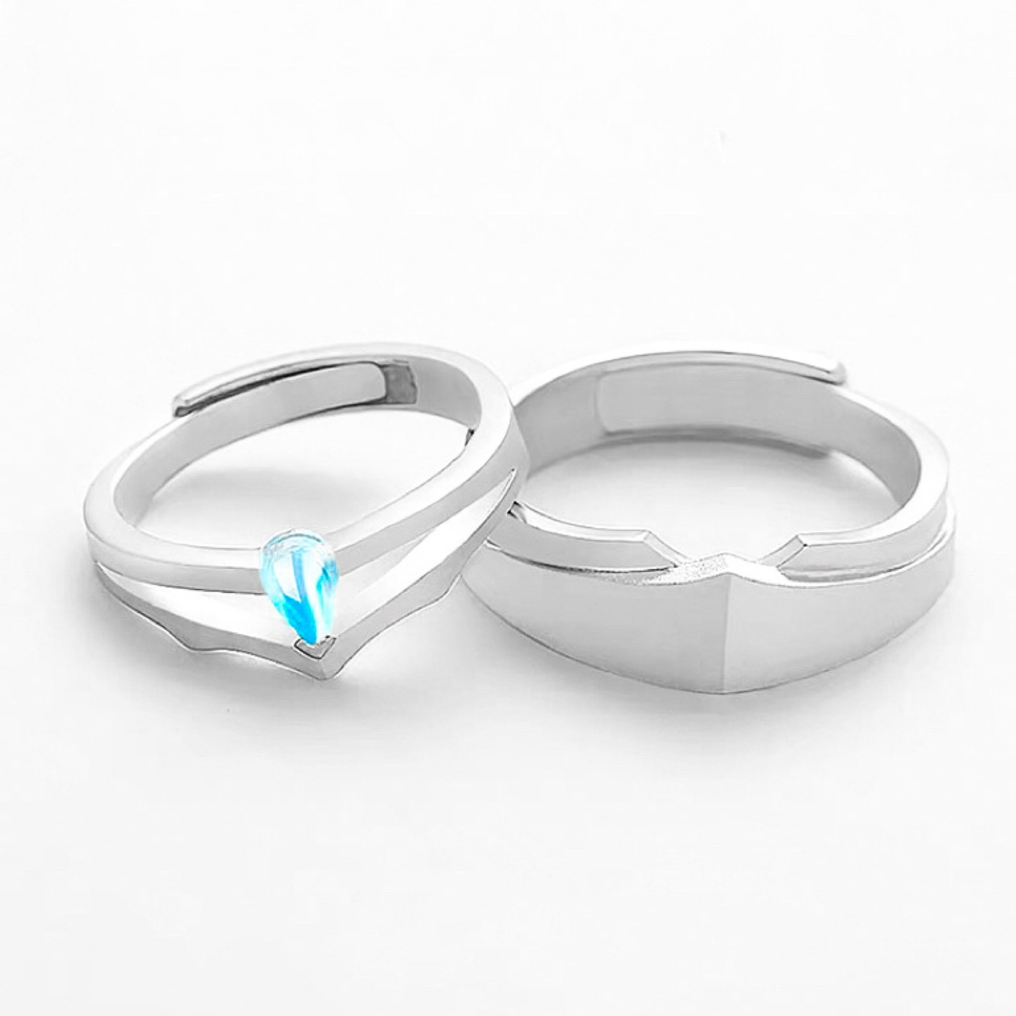 「睡著 💤」情侶戒指💍 ｜S925純銀或鍍銀｜活口對戒｜免費刻字✒️｜