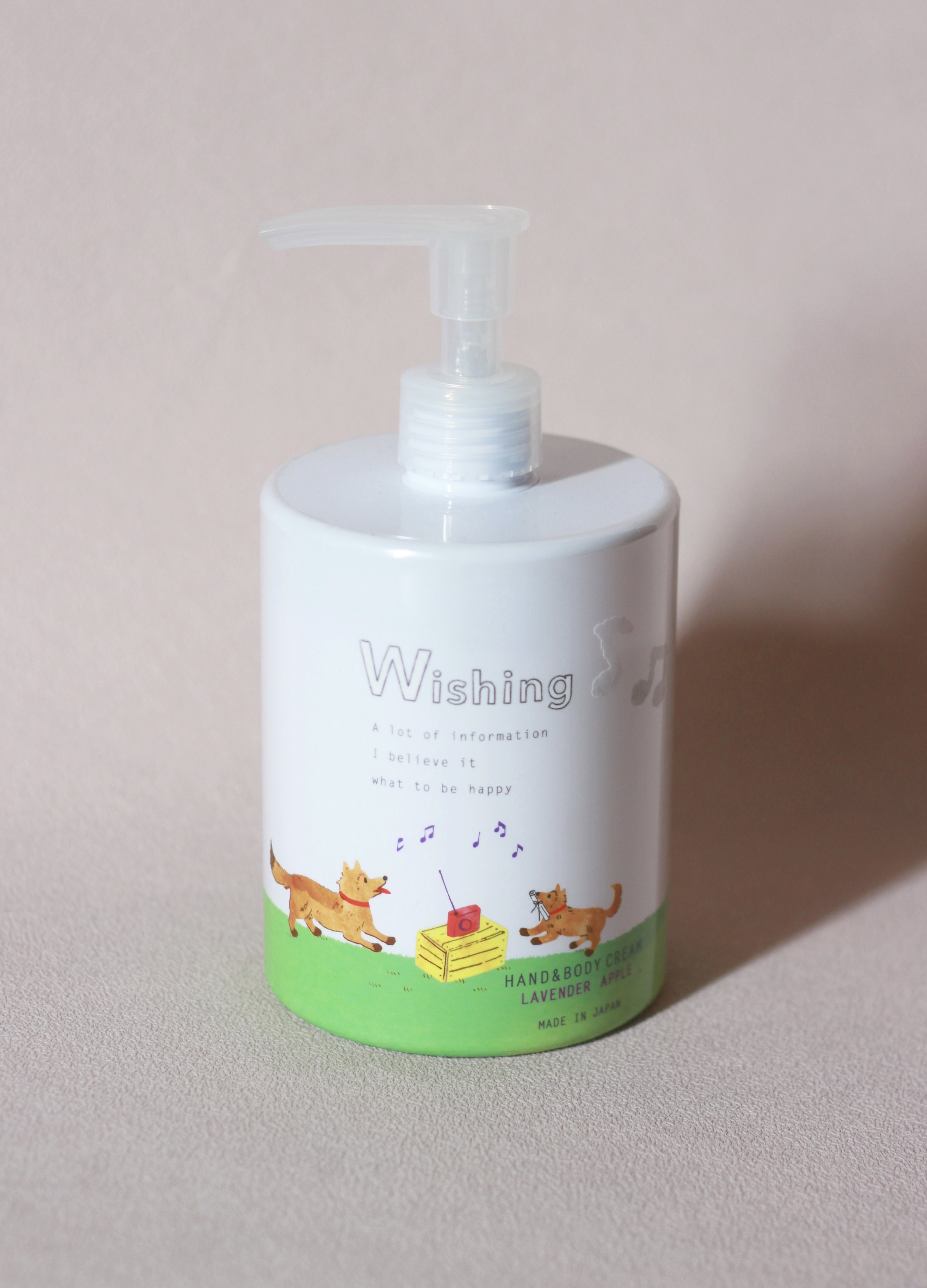 日本 Wishing 手部&身體有機乳液 400ml 【薰衣草蘋果】