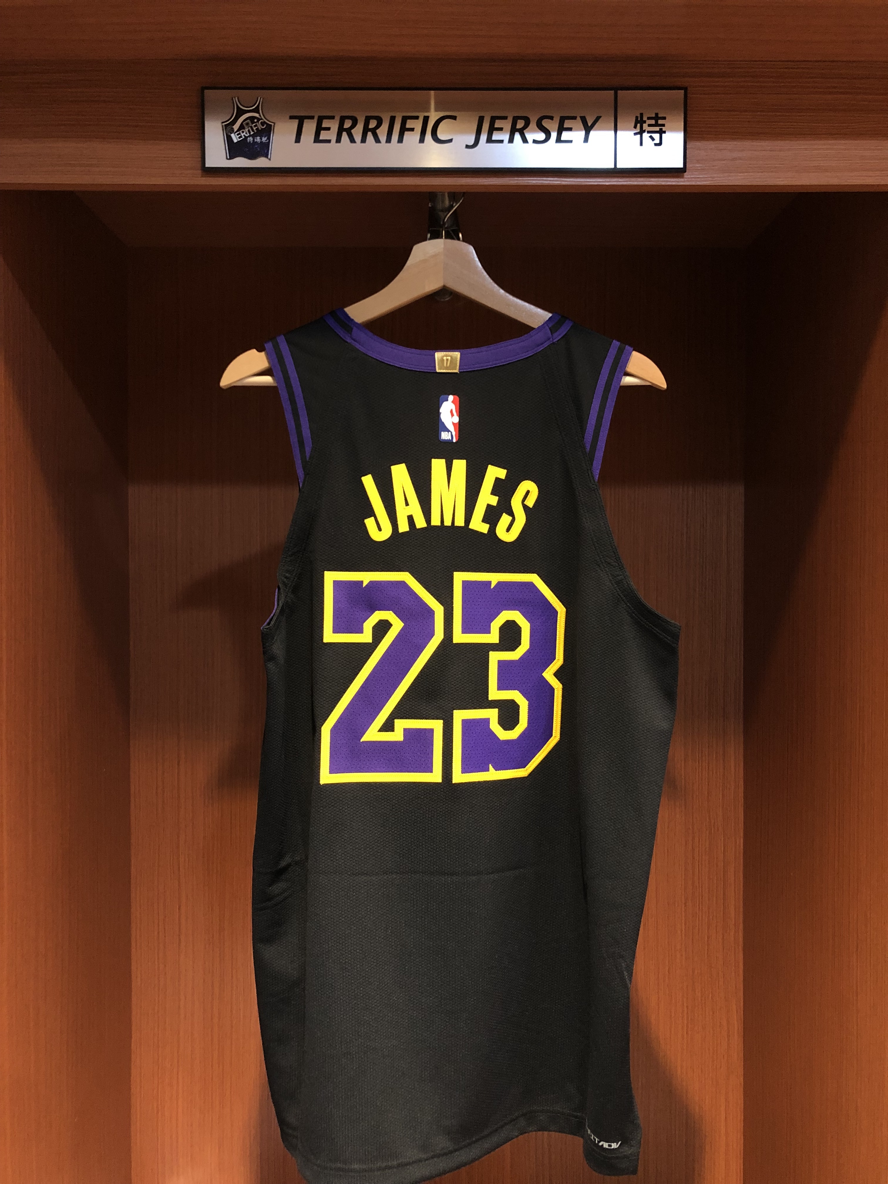NBA球衣 Lebron James 洛杉磯湖人城市 City Nike Authentic 球員版 電繡 含贊助商標 全新