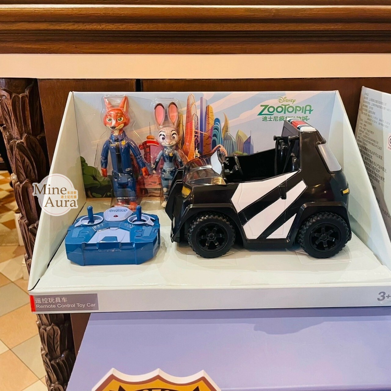 哈茱蒂 Judy 兔 胡尼克 Nick 坐警車造型 遙控 玩具汽車 動物方城市 Zootopia -上海迪士尼樂園