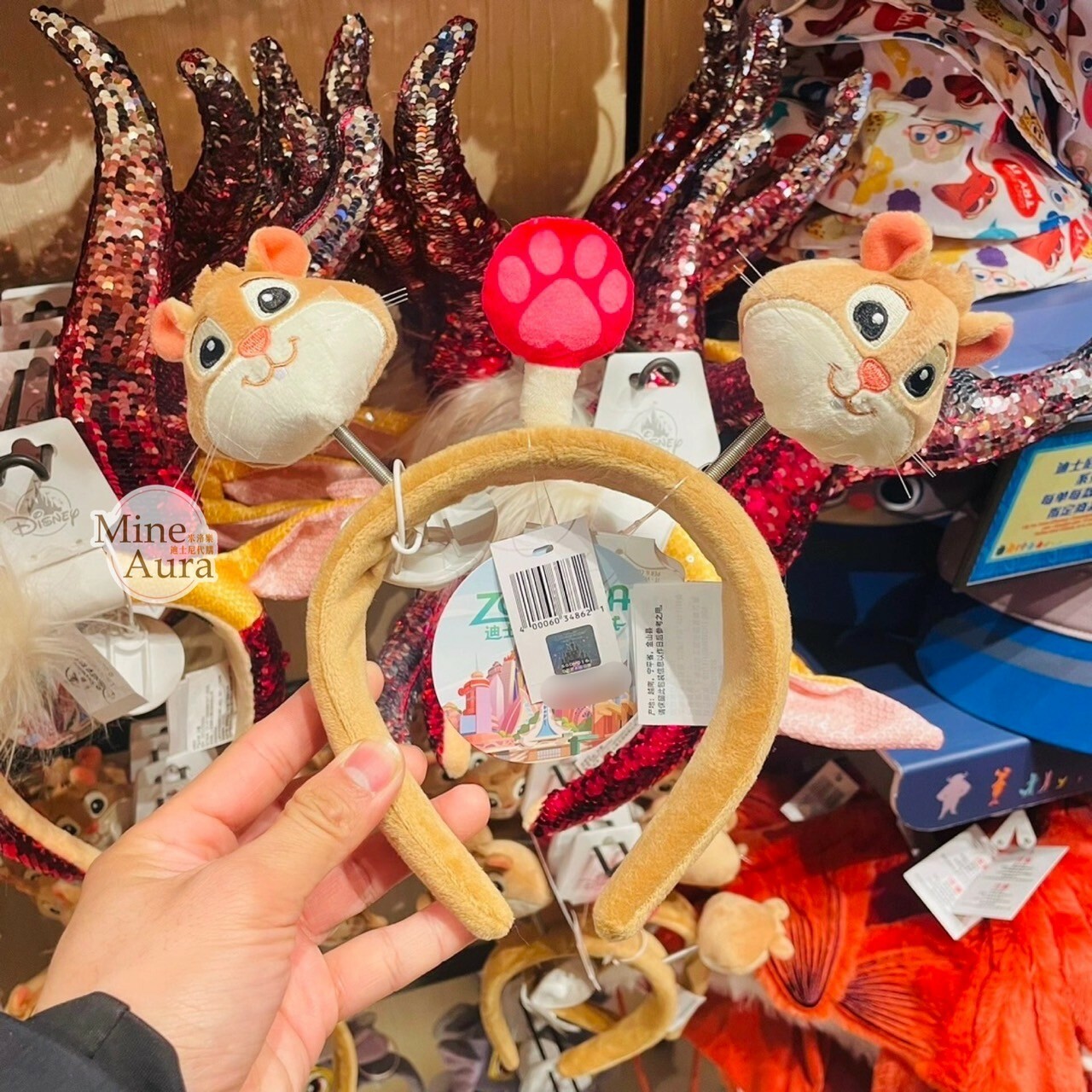 銀行職員們 旅鼠 搖擺 大頭 造型 髮圈 髮箍 動物方城市 Zootopia -上海迪士尼樂園