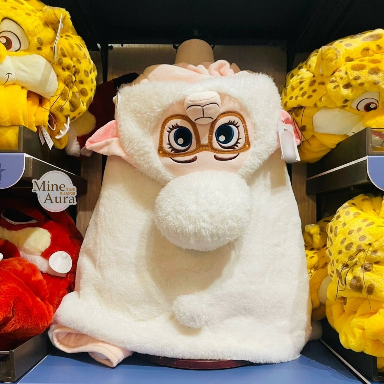 (限時特價) 副市長 羊咩咩 Dawn Bellwether 連帽造型 披肩 毛毯 可摺疊收納 動物方城市 Zootopia -上海迪士尼樂園