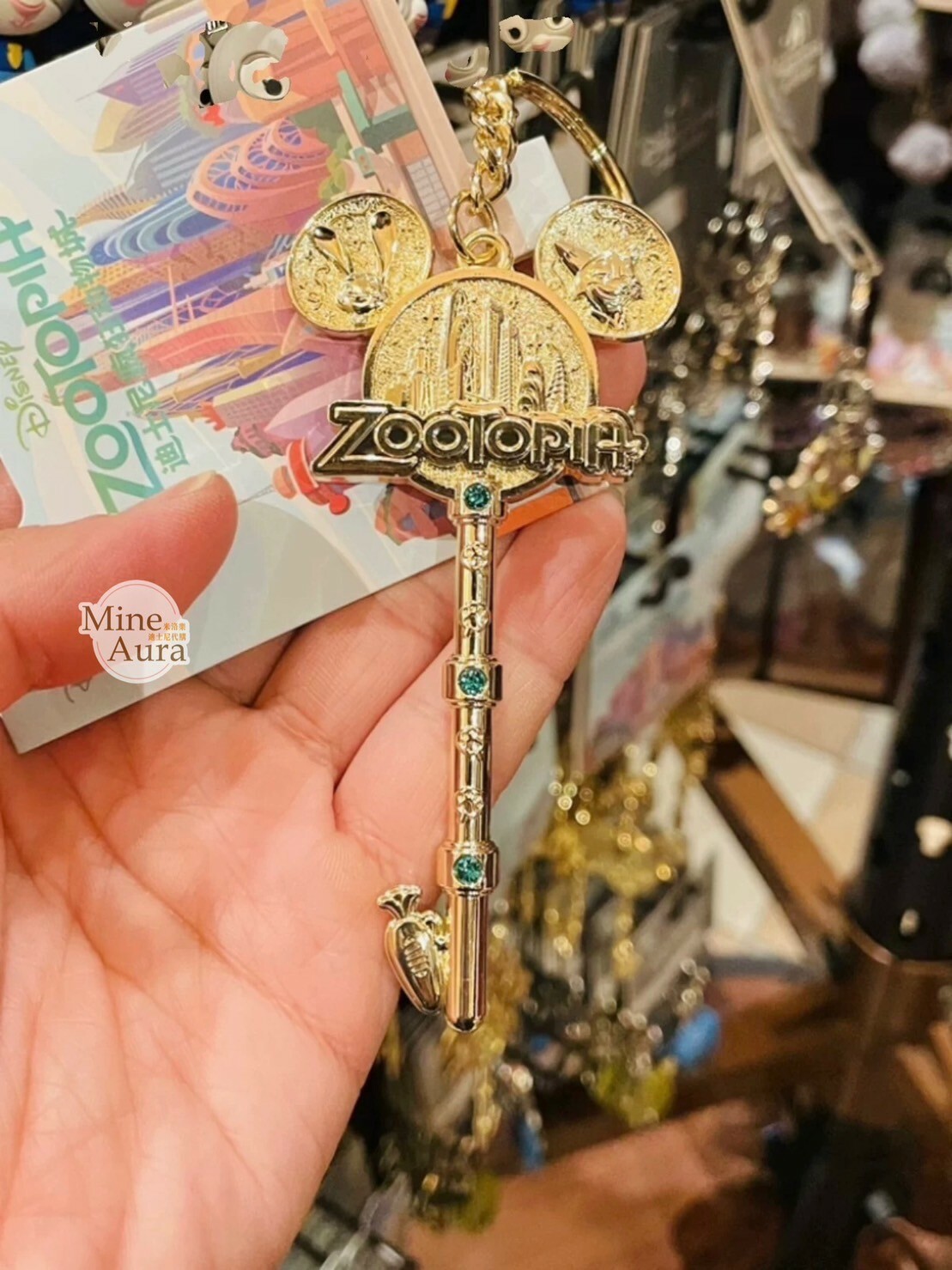 動物方城市 Zootopia 經典 立體 米奇頭 鑰匙造型 鑰匙圈 吊飾 -上海迪士尼樂園