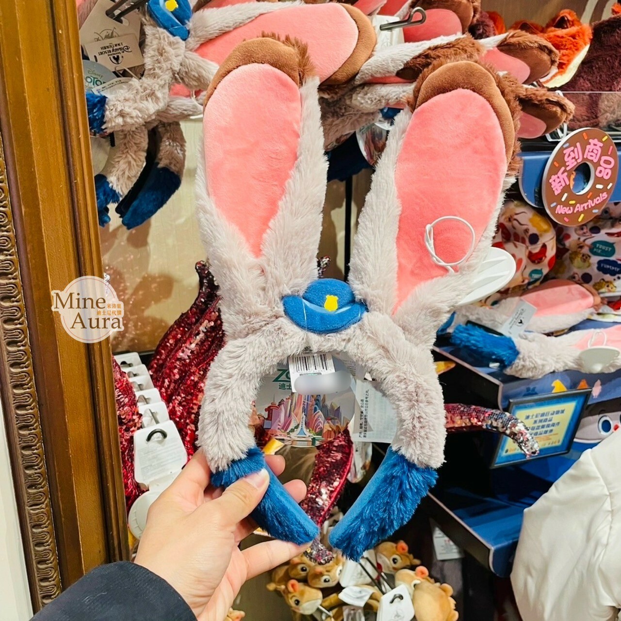 哈茱蒂 Judy 兔 絨毛 大兔耳 造型 髮圈 髮箍 動物方城市 Zootopia -上海迪士尼樂園