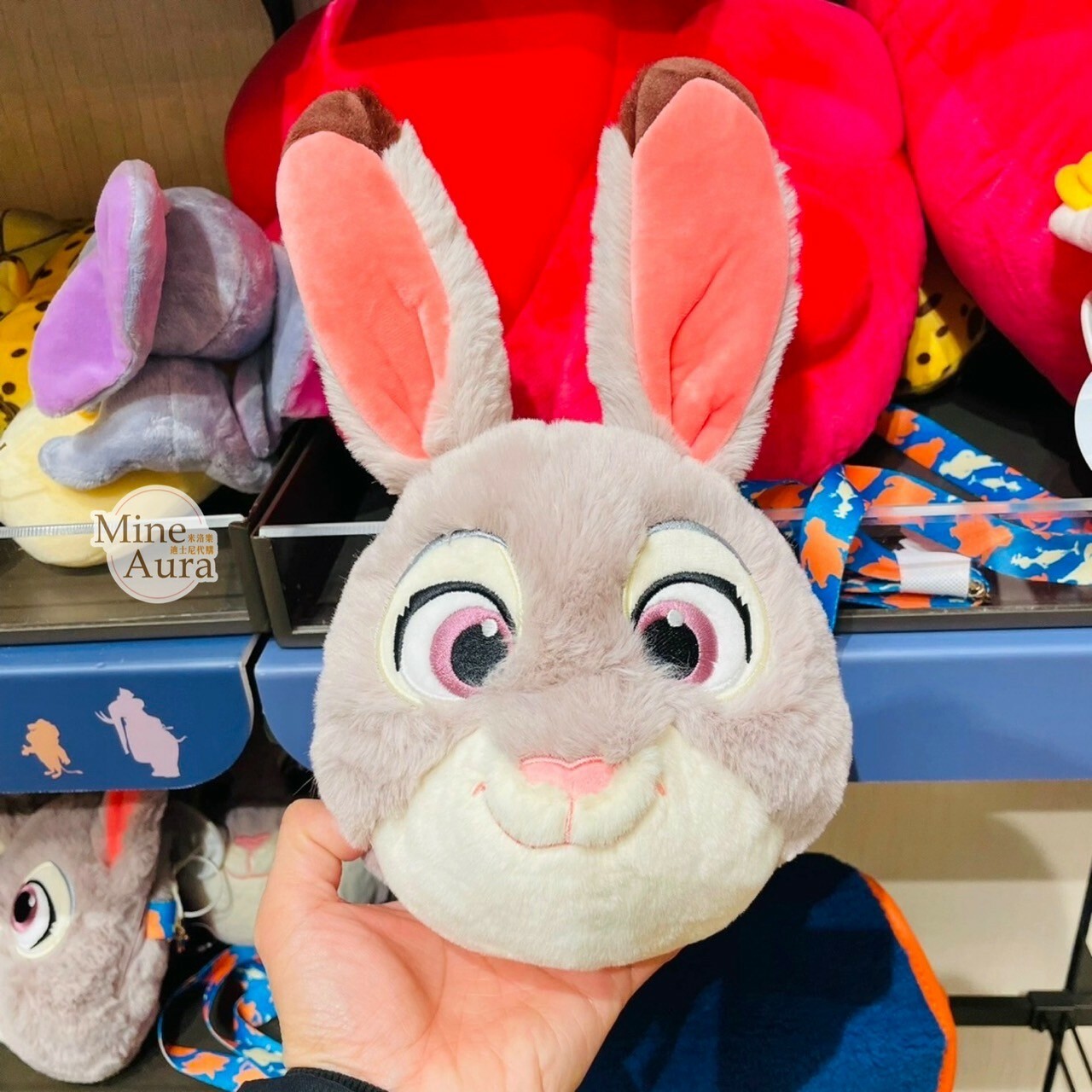 哈茱蒂 Judy 兔 大頭絨毛 造型 斜背 小包 動物方城市 Zootopia -上海迪士尼樂園