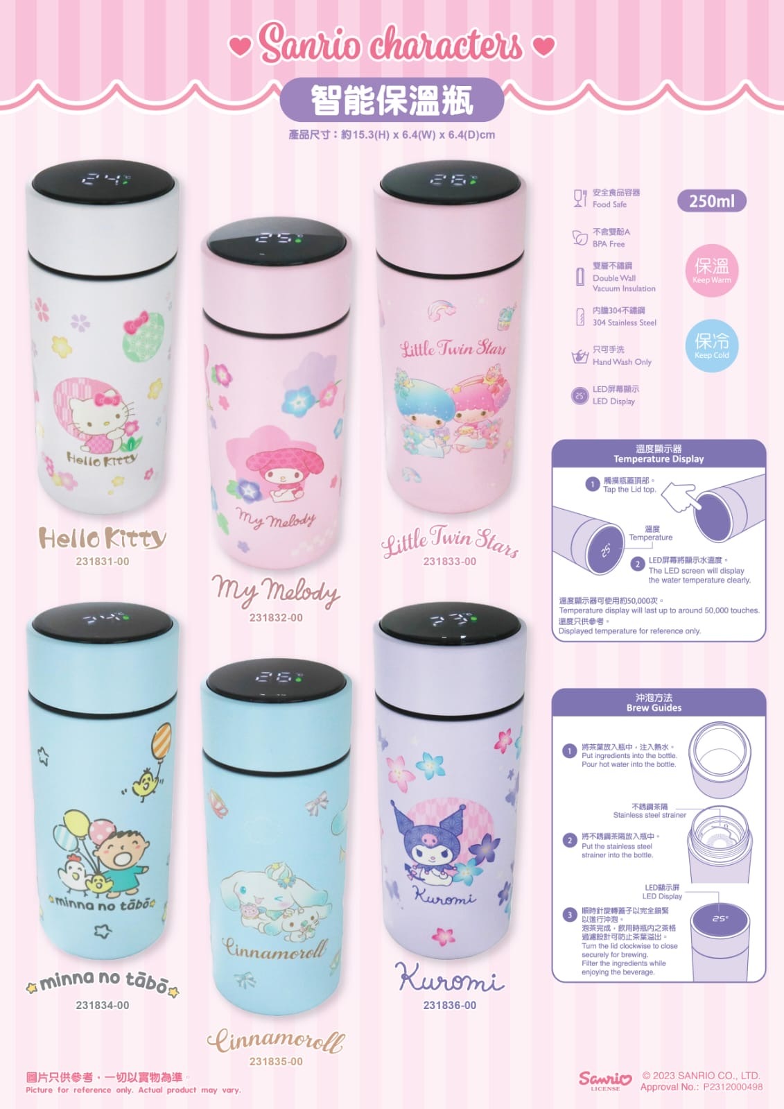 Sanrio 250ml智能保溫瓶
