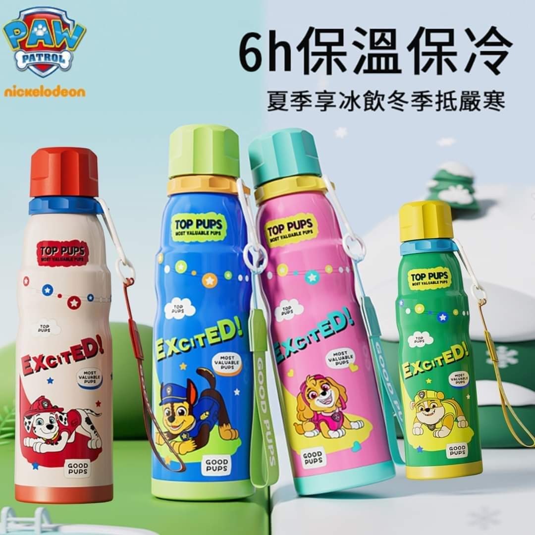 汪汪隊雙飲不鏽鋼保溫杯600ml