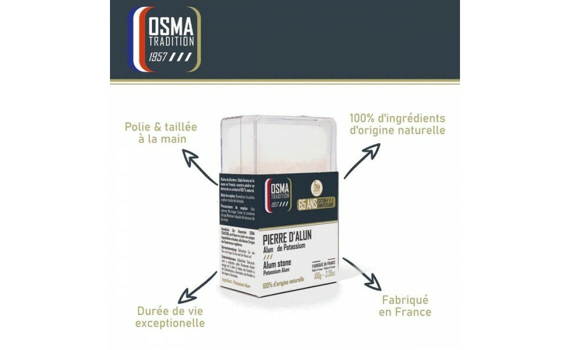 法國 OSMA ALUM STONE 明礬石 100g