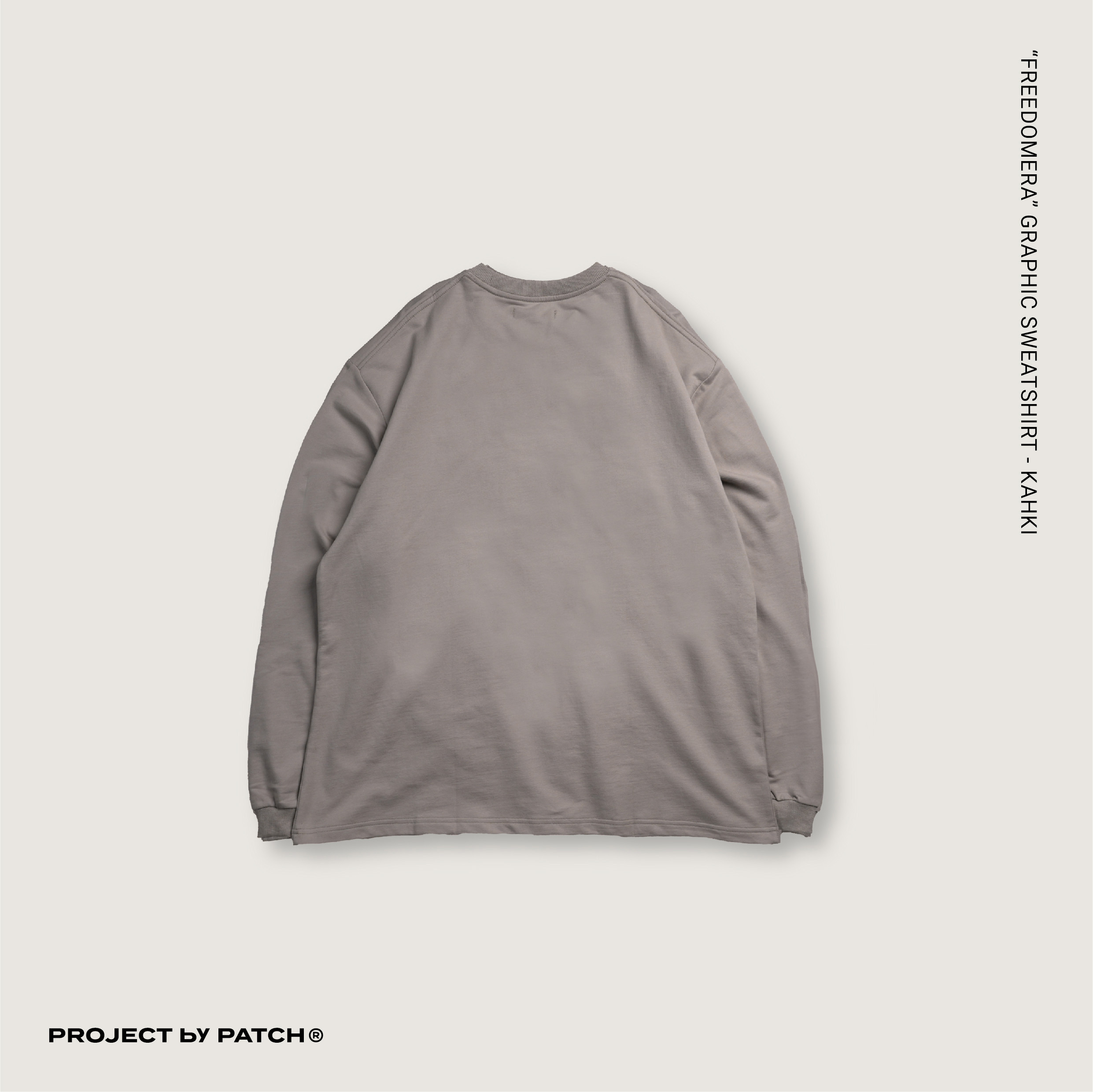 P.B.P - ”FREEDOMERA” GRAPHIC SWEATSHIRT - KHAKI