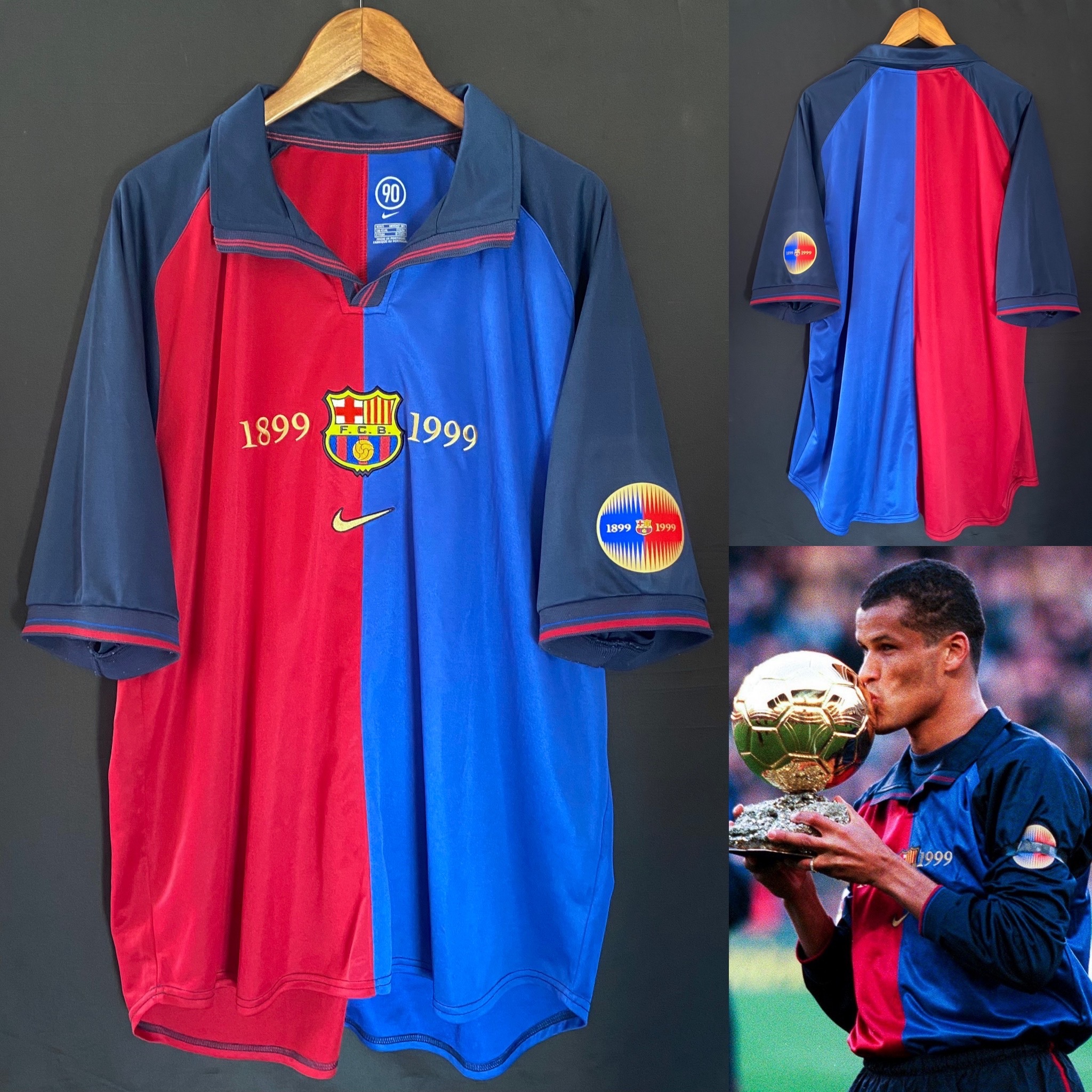 FC Barcelona 1999-2000 Nike Centenary Home Shirt