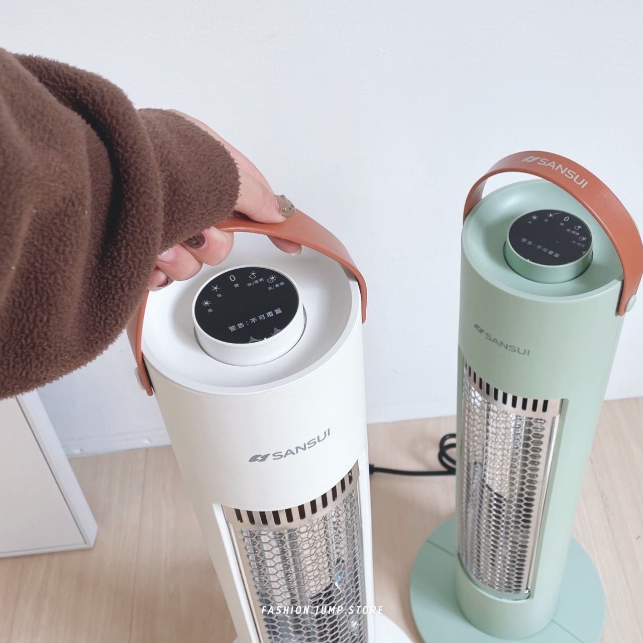 (任選2件$2990✨) SANSUI 山水｜瞬熱擺頭遠紅外線碳素電暖器 電暖爐