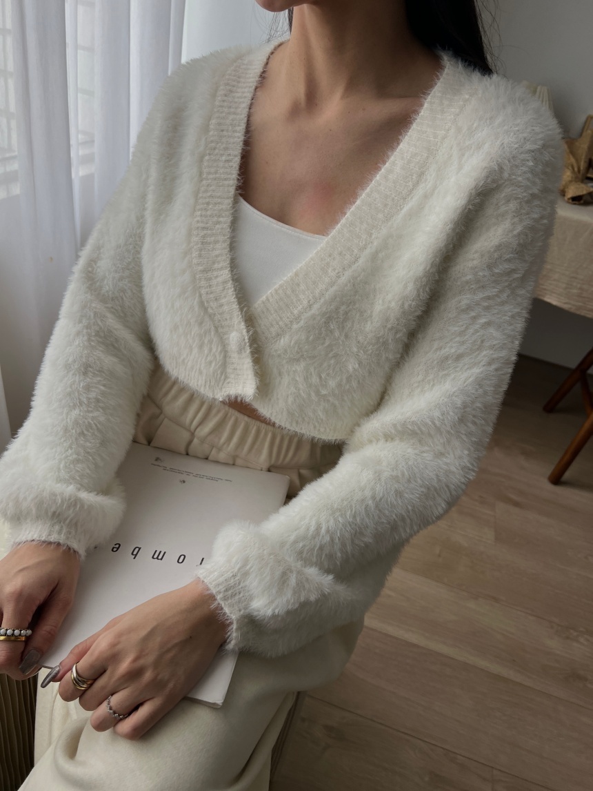 貂毛包釦披肩小外套*4色