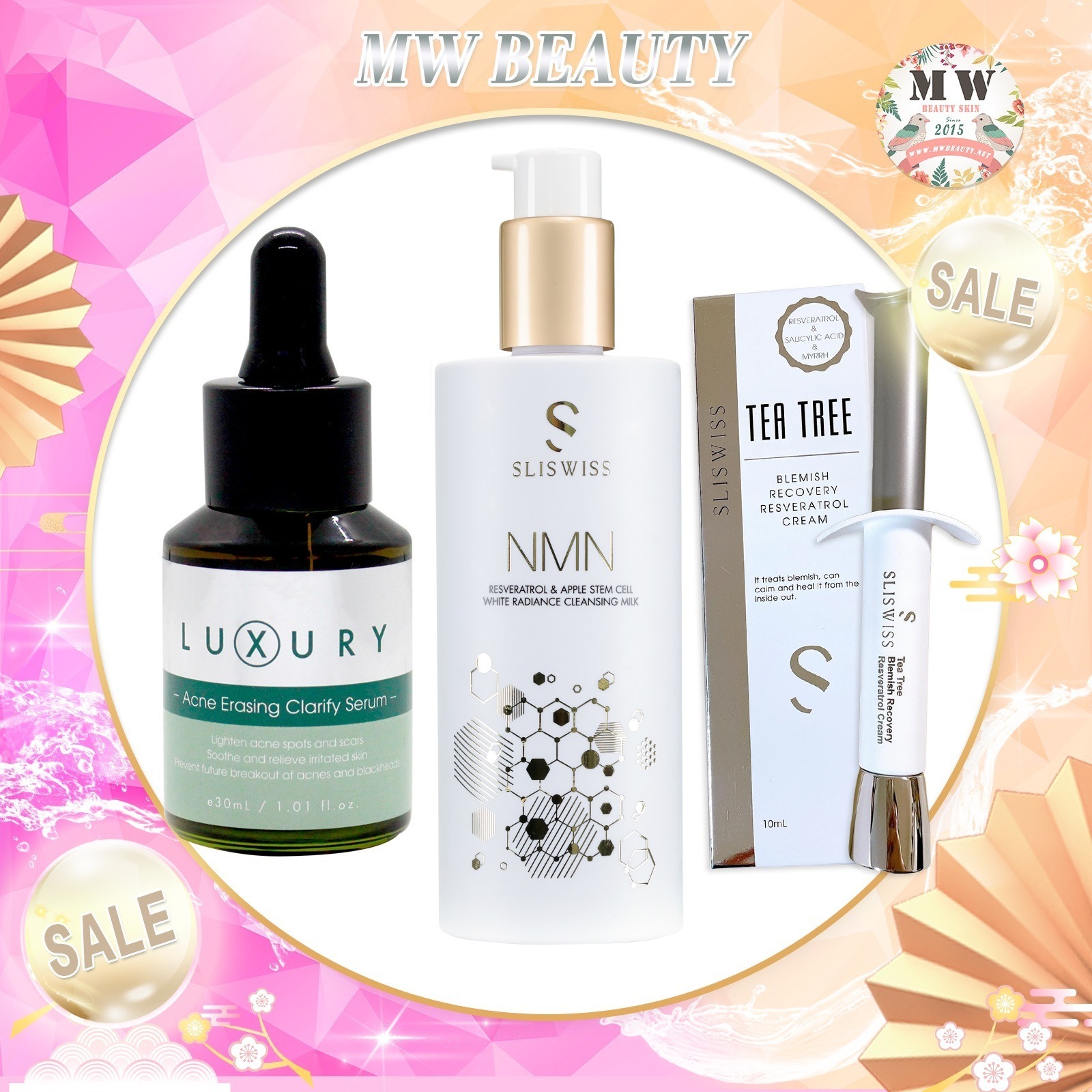 Sliswiss爆水HIFU新版洗面奶＋Sliswiss針清神仙膏＋Luxury 奇蹟粉刺水