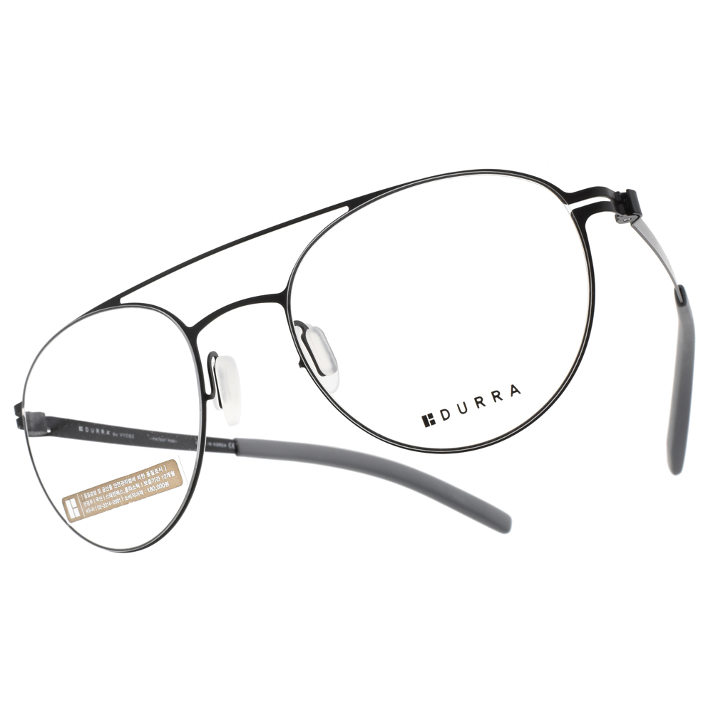 【VYCOZ】DR7005 (三色) 潮流雙槓圓框光學眼鏡 - DURRA薄鋼系列