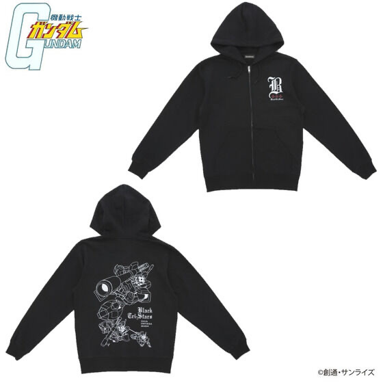 Pbandai預訂2024/2月 機動戦士ガンダム ドムイラスト 黒い三連星シリーズ ジップパーカー