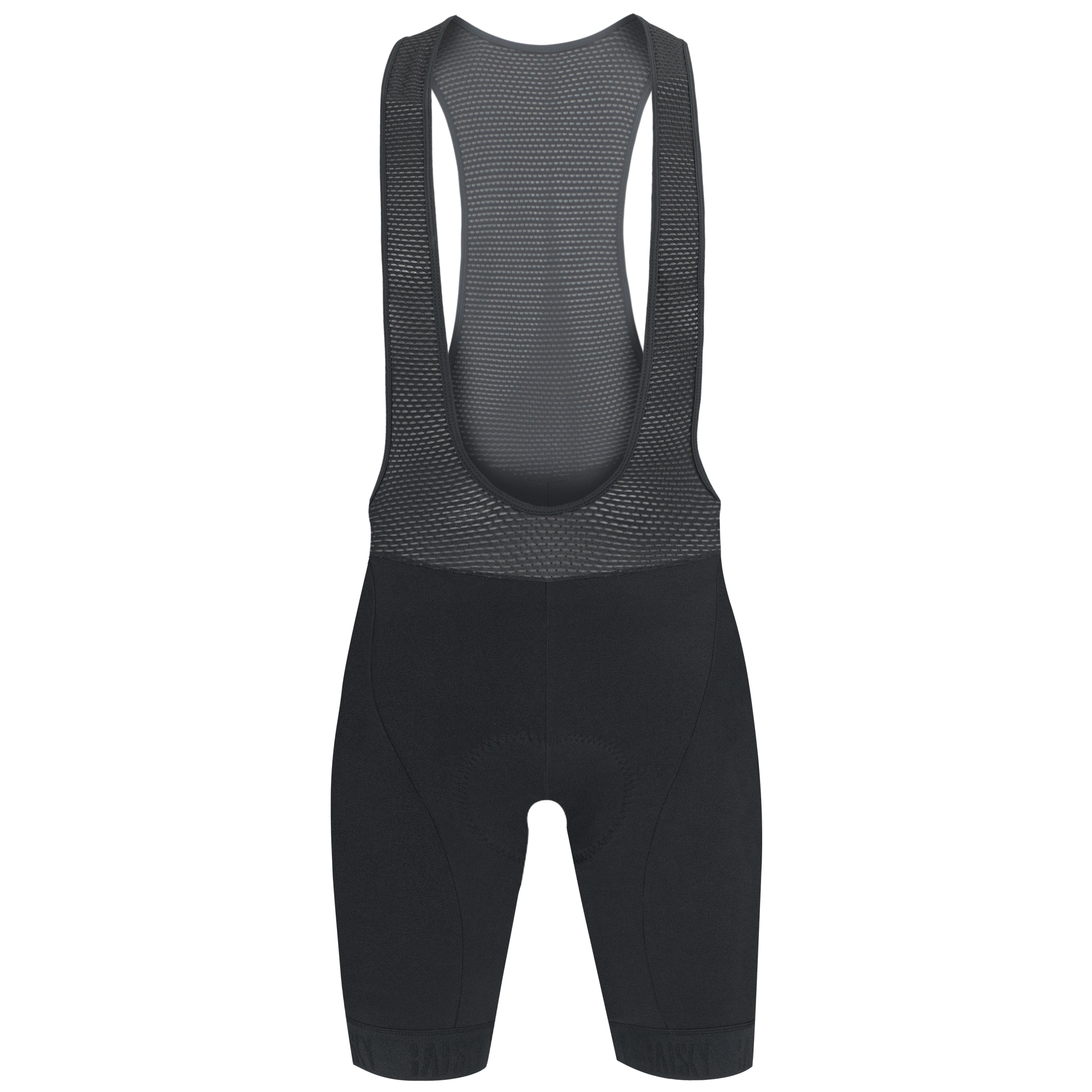 男款抓絨吊帶短褲 冬嶺 黑