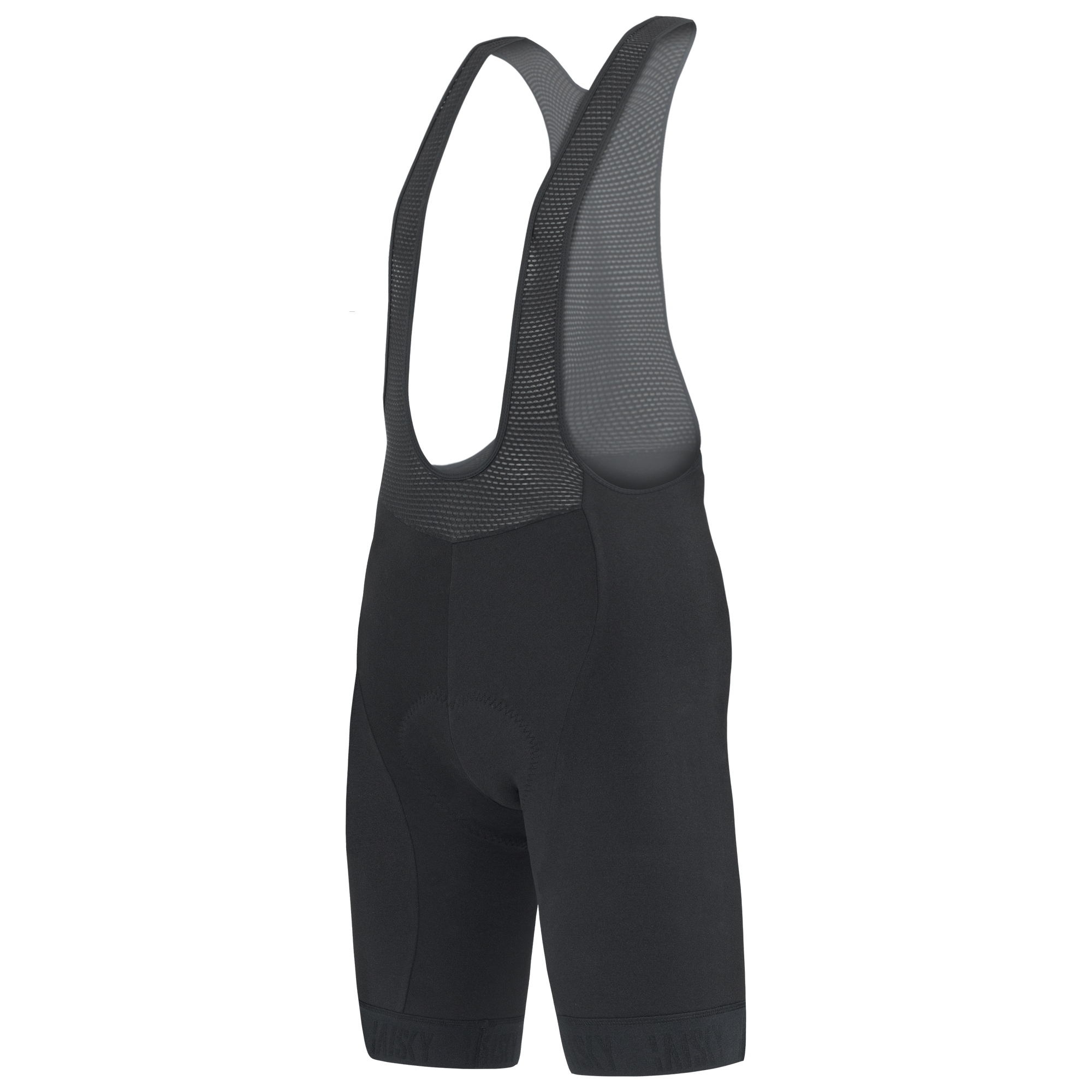 男款抓絨吊帶短褲 冬嶺 黑