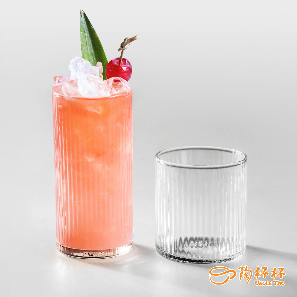 條紋杯 235/285cc 2/6入組 調酒杯 特調 飲料杯 玻璃杯  奶茶杯【陶杯杯瓷器】餐具餐盤 碗盤杯筷 台灣現貨