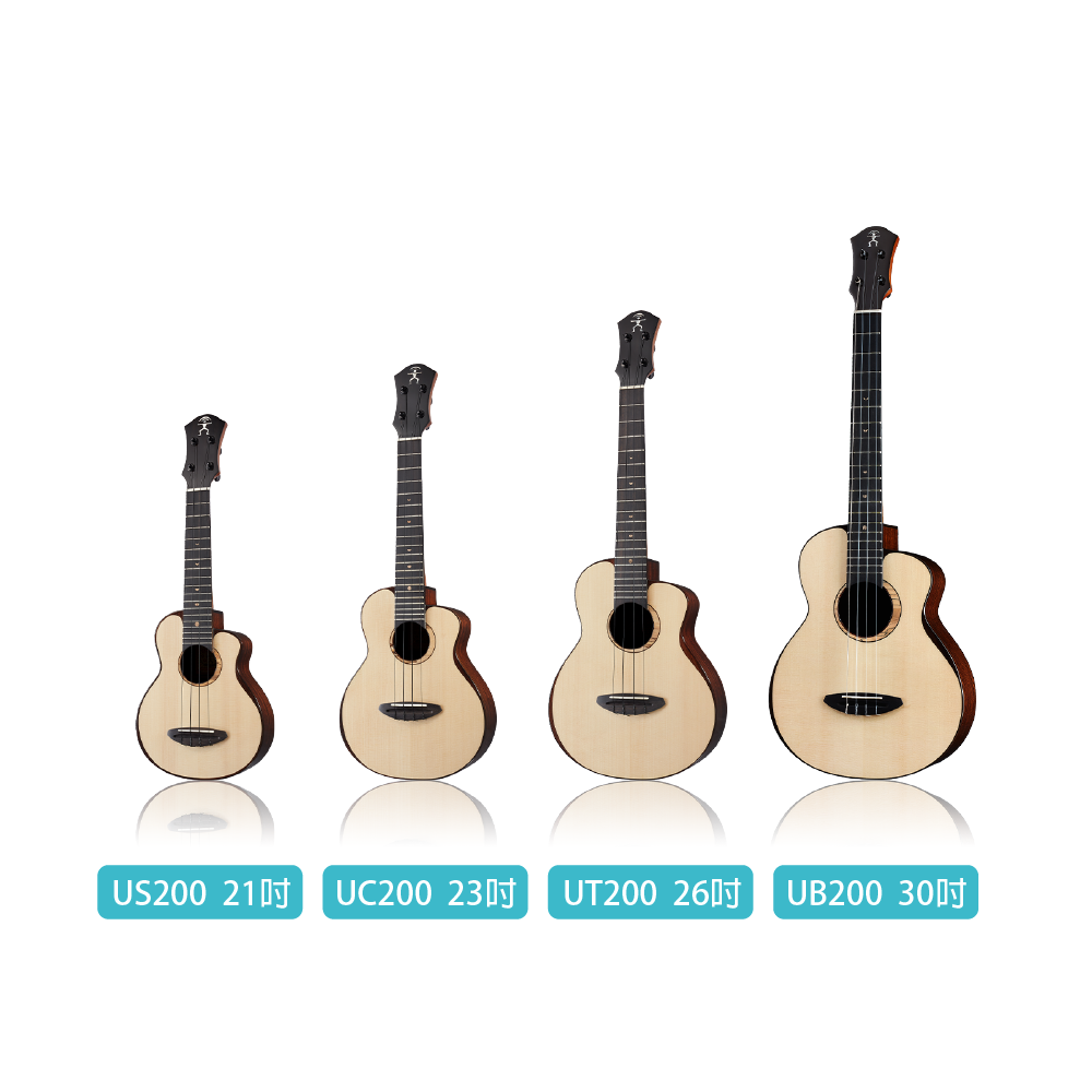 aNueNue aNueNue / Bird 200 光田守彥 鳥烏克系列 全單烏克麗麗(月亮雲杉木)(原聲款/插電款)(US200E/UC200E/UT200E/UB200E) 彩虹人官方認證 第 2 張圖片｜三峽烏克麗麗