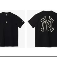 [S] NEW ERA MLB BASIC NEW YORK YANKEES T-SHIRT,BLACK, 13731451-BLK (SNE26)
