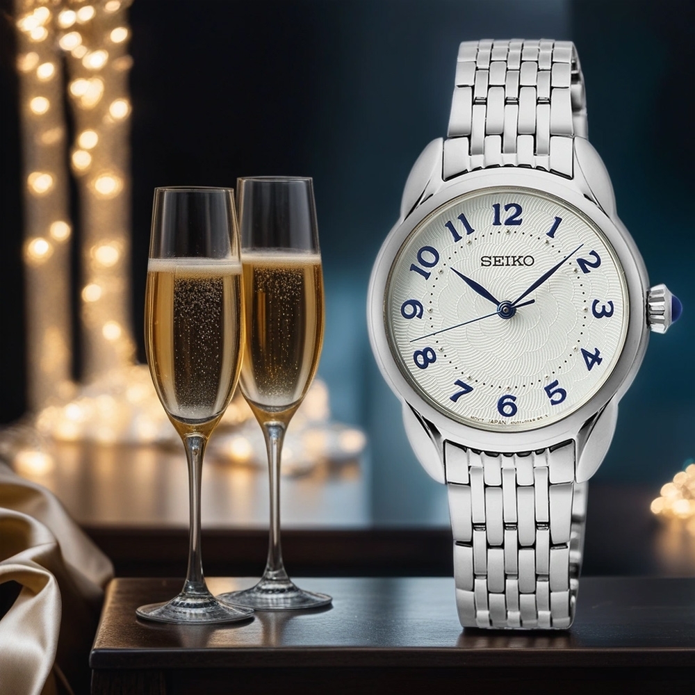 萬年鐘錶 - SEIKO  CS 系列  經典數字簡約女錶   SUR561P1 / 6N01-00P0S  錶徑28.7MM