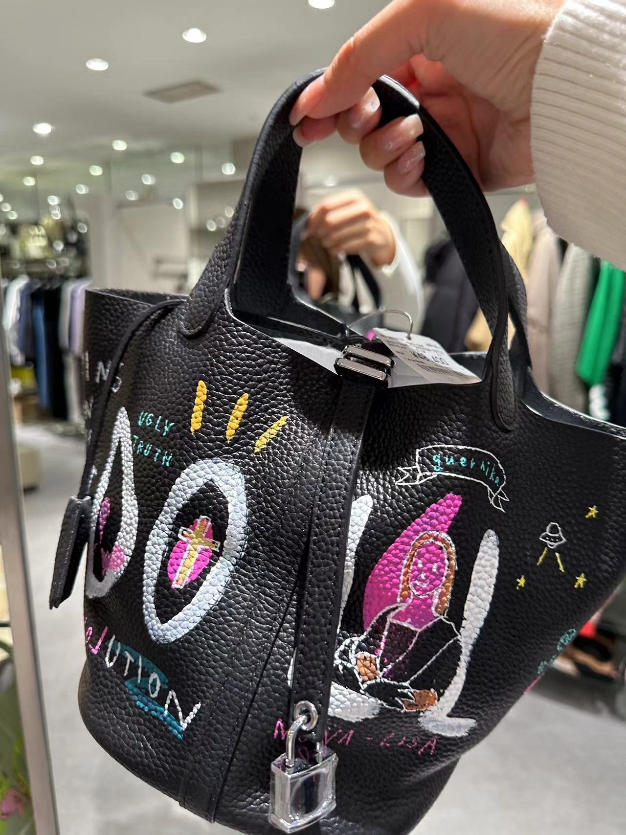 日本hand painting 包包 黑色 -M